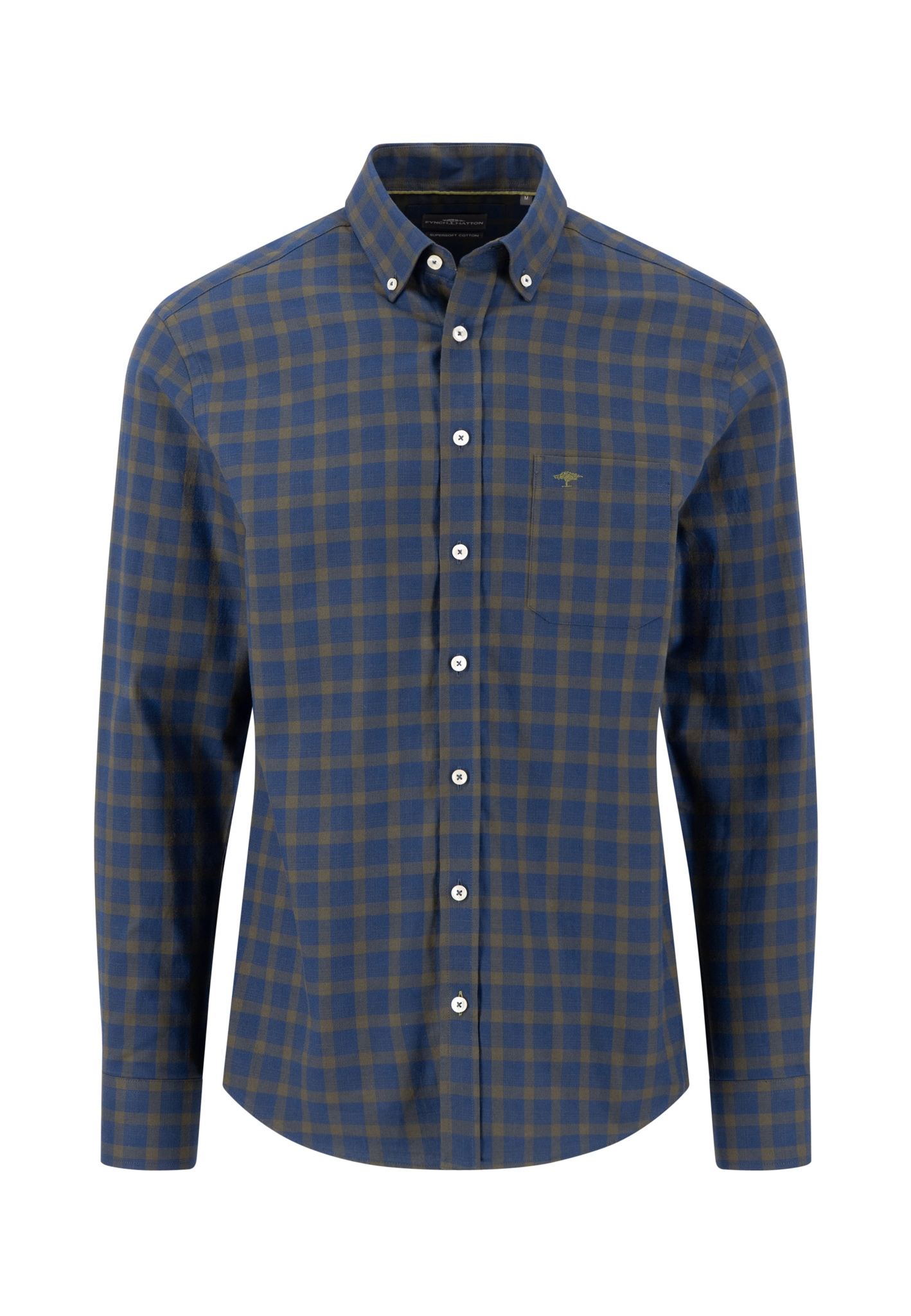FYNCH-HATTON Karohemd mit Button-Down-Kragen