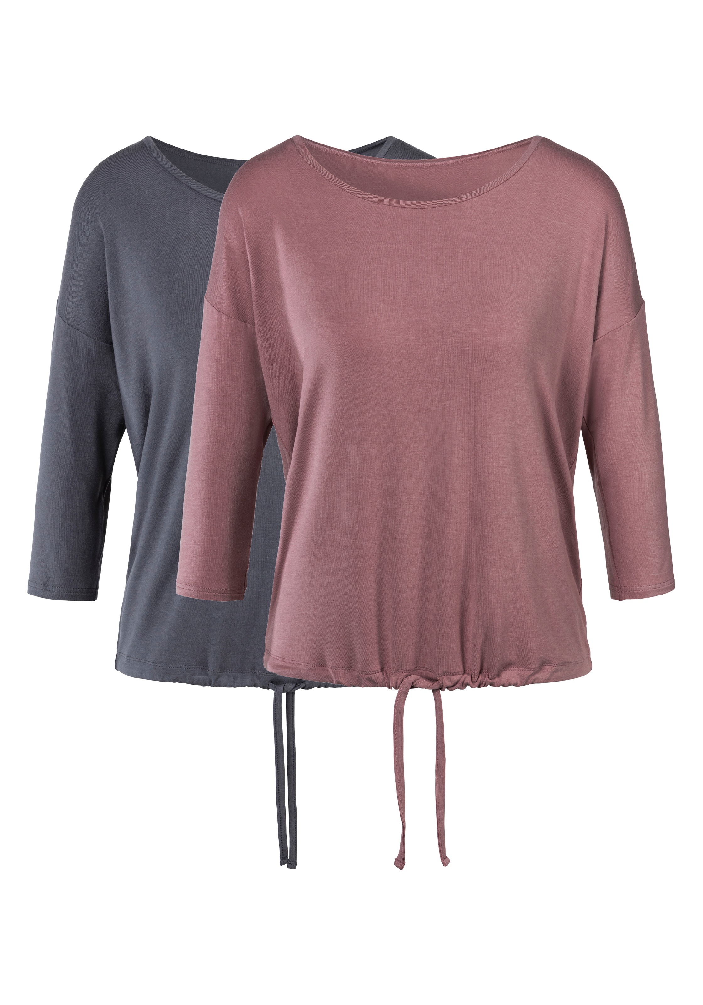 LASCANA 3/4-Arm-Shirt, (2er-Pack), aus nachhaltiger Viskose kaufen