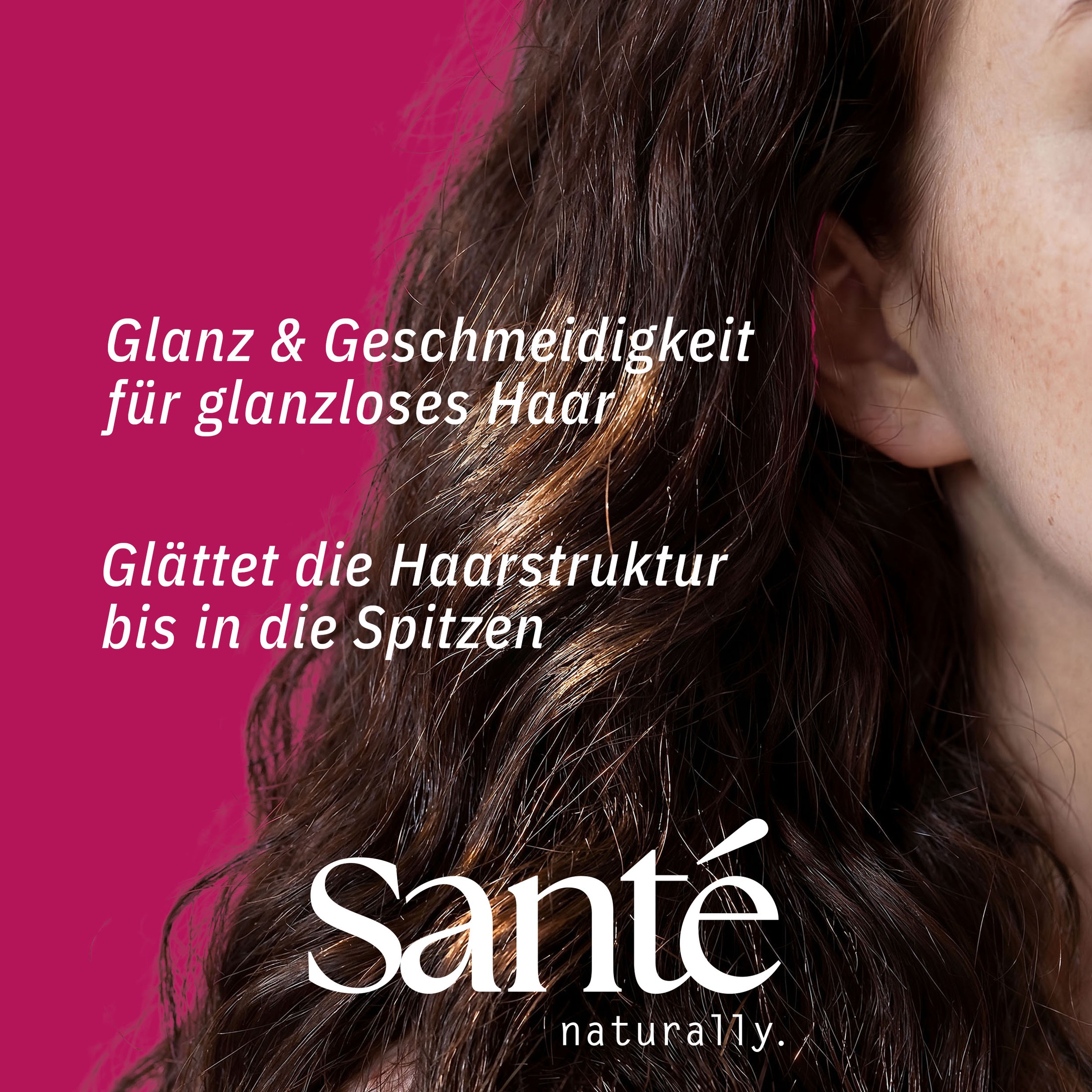 SANTE Haarshampoo »Glossy Shine Shampoo Birke +3-fach Protein Komplex« für glanzloses Haar, mit Birkenblattextrakt, vegan formuliert