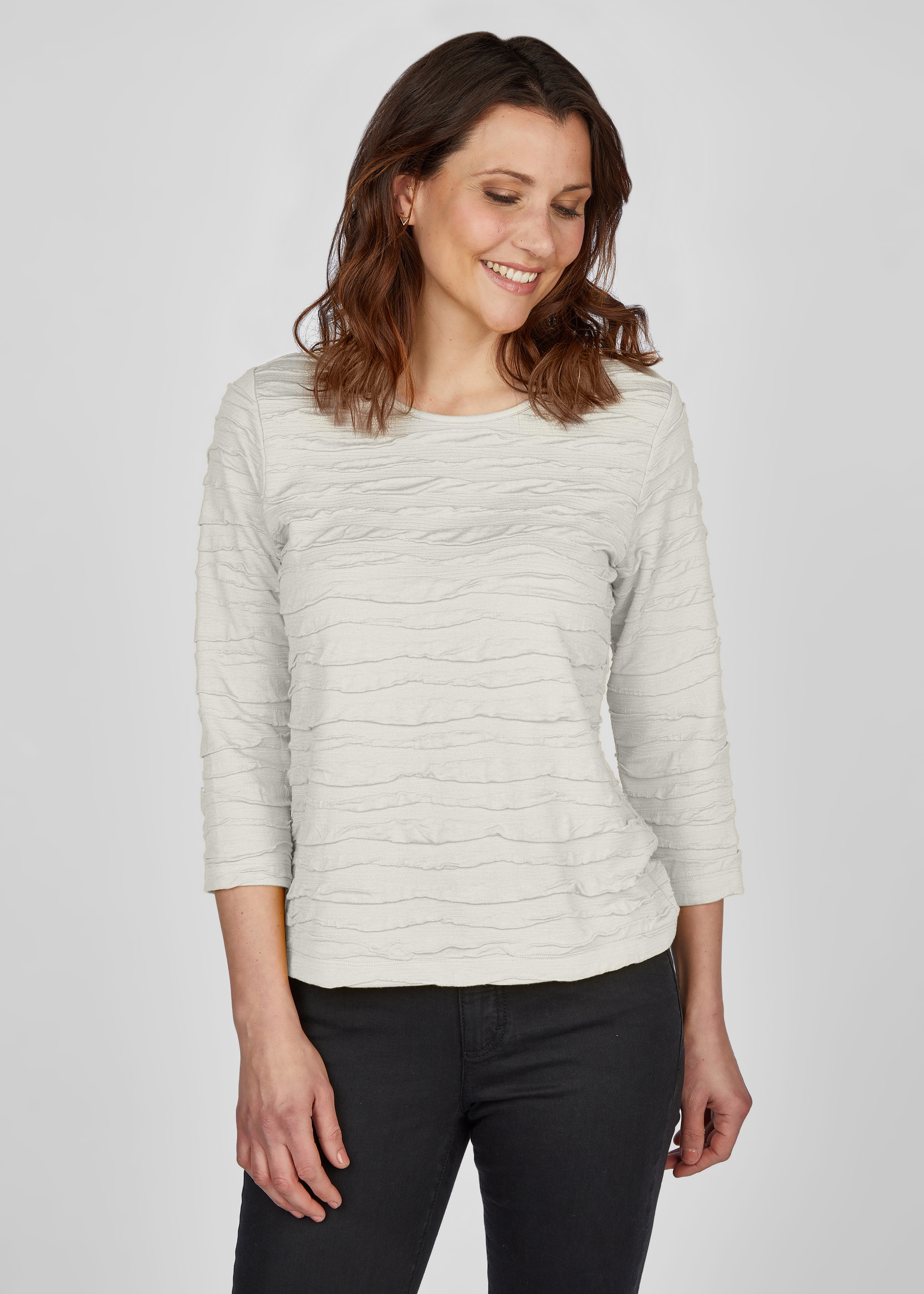 Rabe 3/4-Arm-Shirt, in Unifarbe online bei