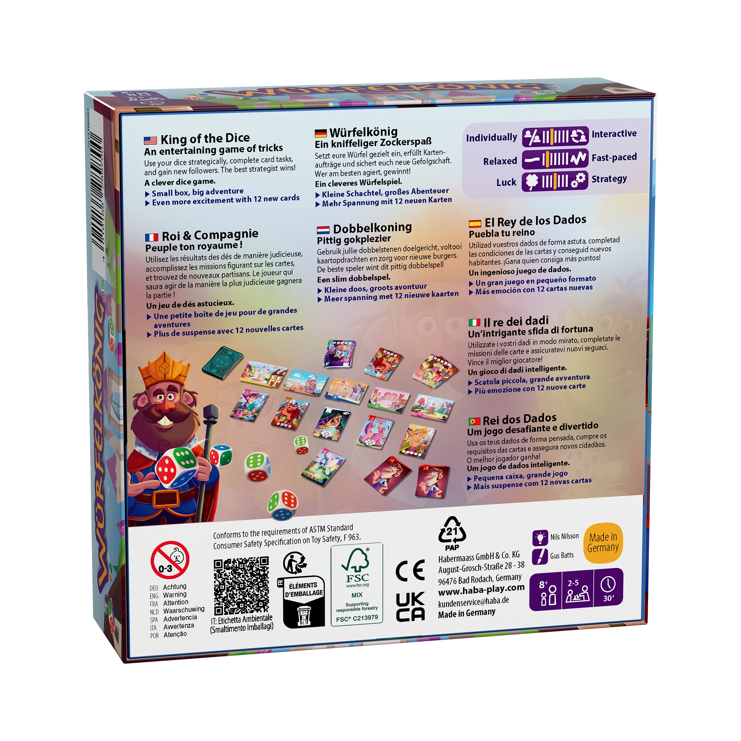 Haba Spiel »Würfelkönig Redesign«