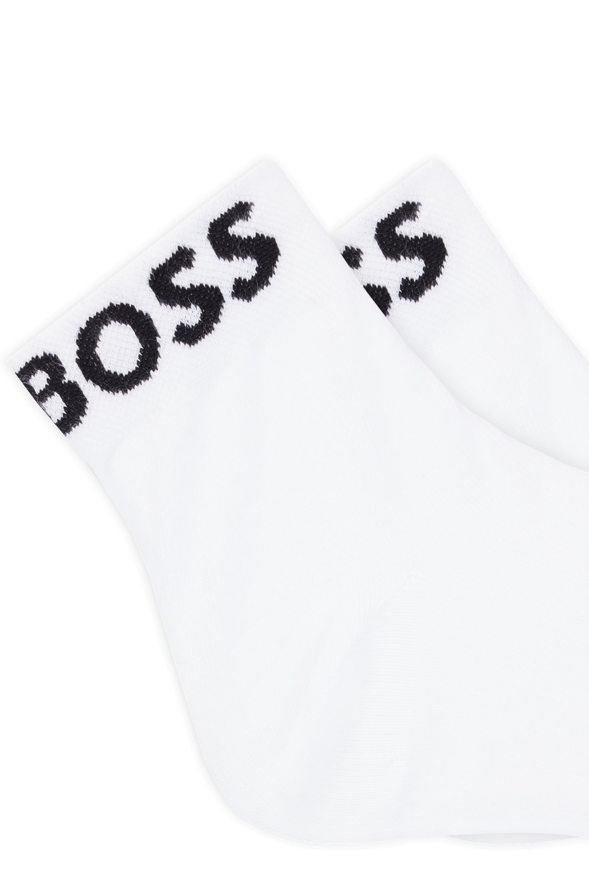 BOSS Freizeitsocken »2P SH Logo CC W«, (Packung, 2 Paar, 2er), mit eingestricktem BOSS Logoschriftzug