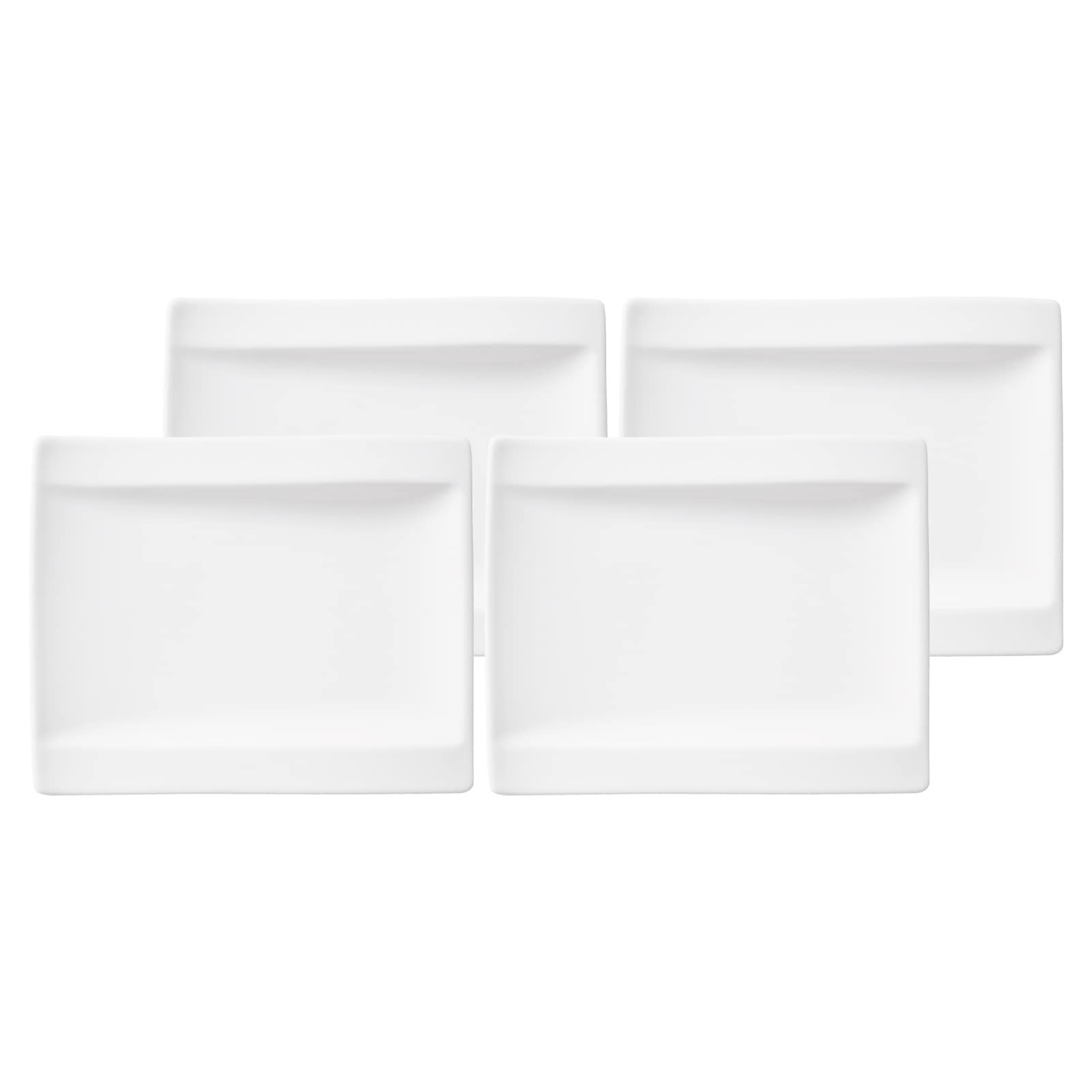 Villeroy & Boch Brotteller »Brotteller NewWave 18 x 15 cm 4er Set weiß« günstig online kaufen