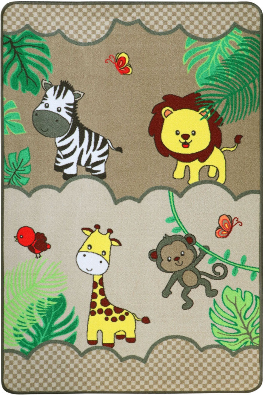 Primaflor-Ideen in Textil Kinderteppich »SAFARI, Made in Belgium«, rechteck günstig online kaufen