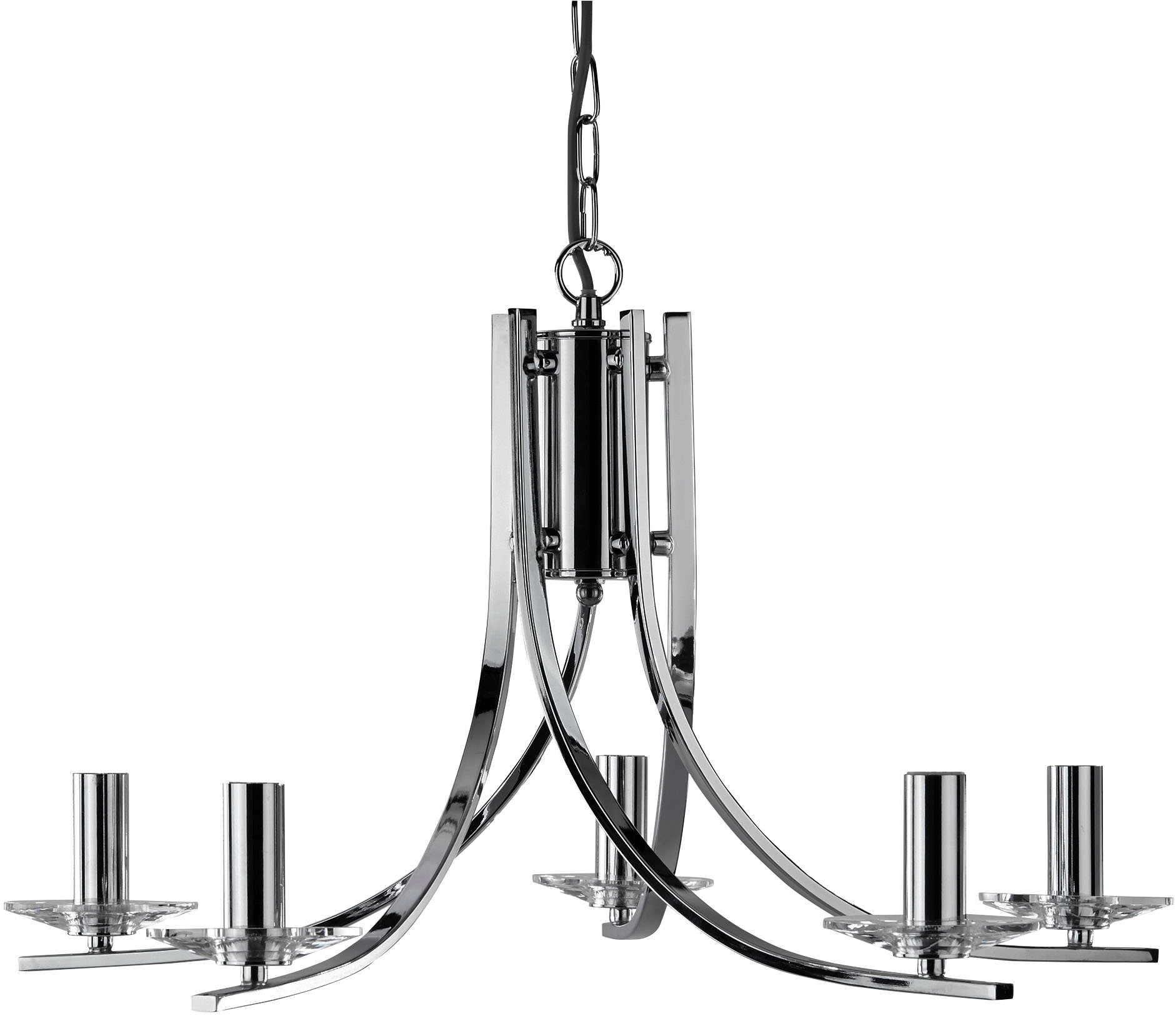 Searchlight Kronleuchter »Hängeleuchte Ascona, 5-flammig«, 5 flammig, Leuchtmittel E14 | ohne Leuchtmittel, Elegante Optik