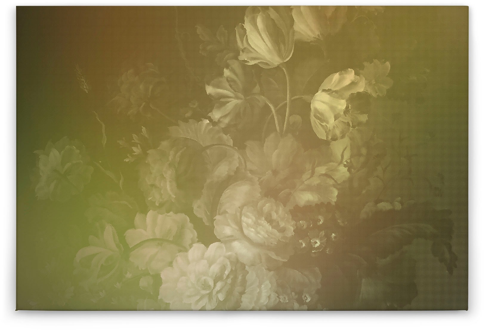A.S. Création Leinwandbild »dutch pastel«, Kunst-Blumen-Kinder, (1 St.), Keilrahmen Bild Floral Rosen Leinwand-Bild Wohnzimmer modern Wandbild