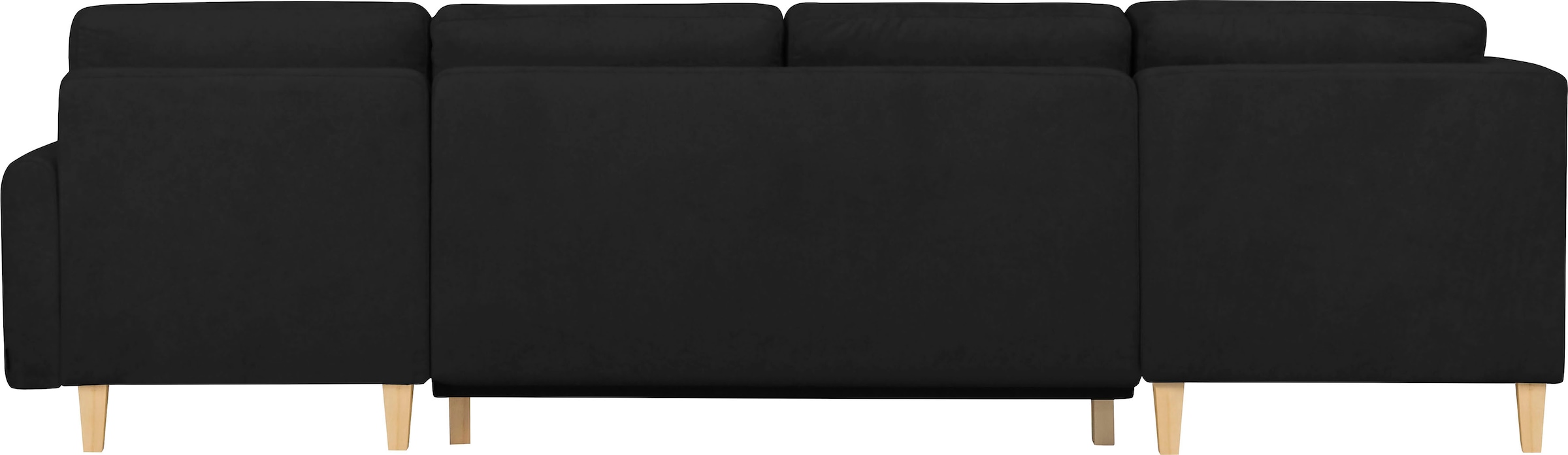 Home affaire Wohnlandschaft »TRIPLO U-Form wahlweise mit Schlaffunktion, B/T/H: 310/192/90 cm«, Schlafsofa, auch mit Bettkasten, Steppung im Rückenkissen