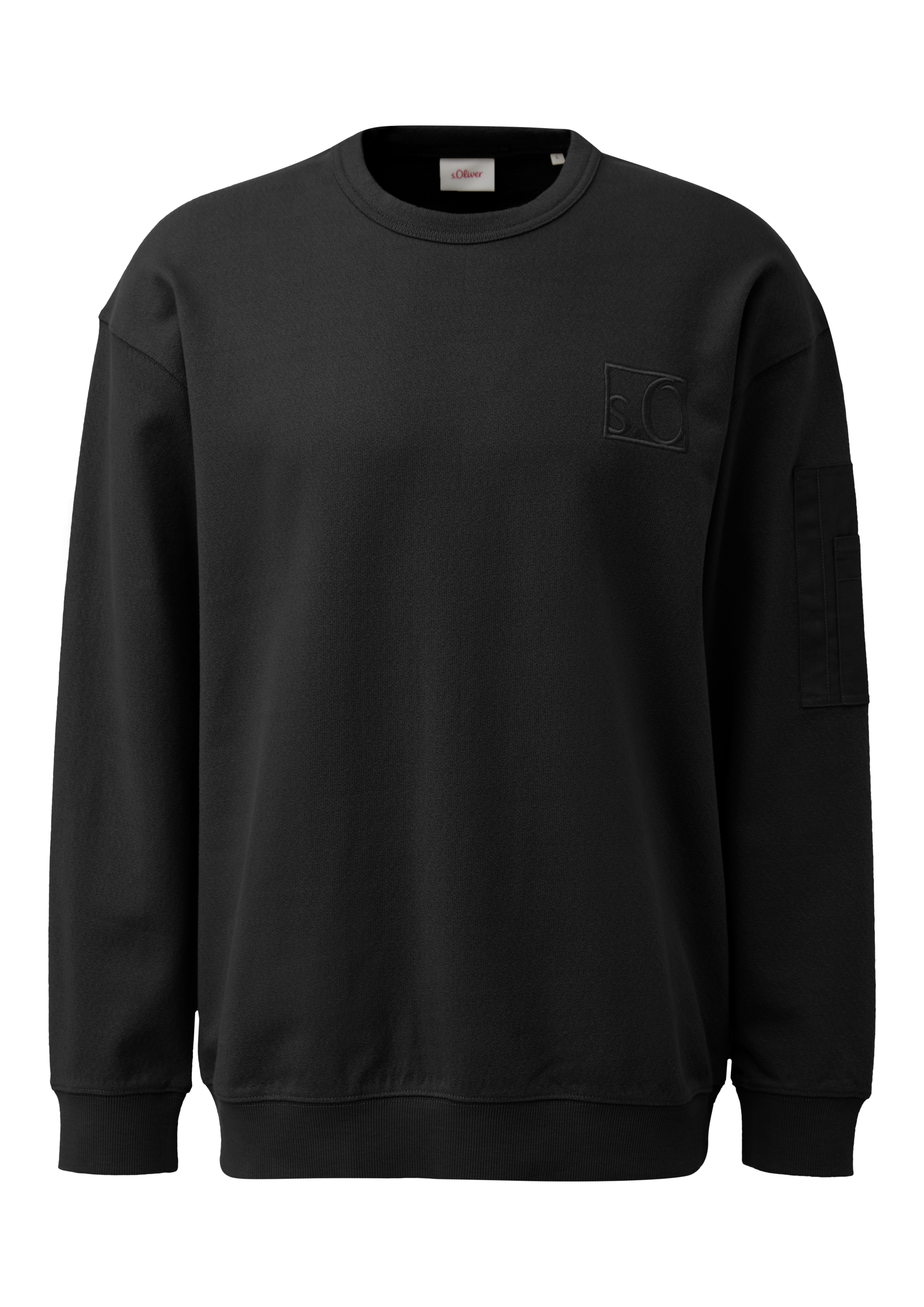 s.Oliver Sweatshirt, mit Logo Stickerei
