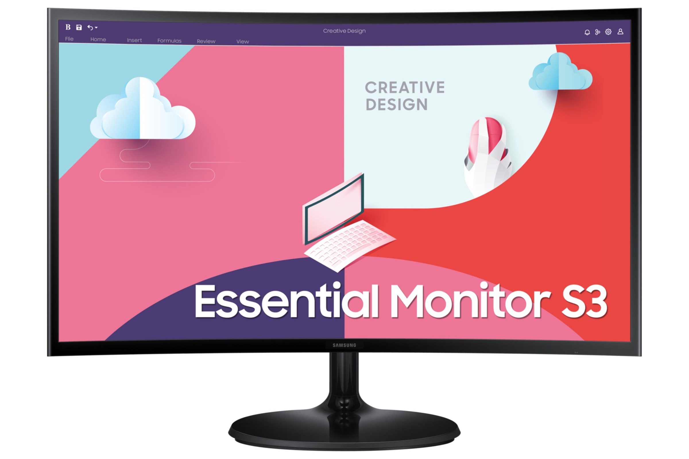 Samsung Curved-LED-Monitor »S24C364EAU«, 59 cm/24 Zoll, 1920 x 1080 px, Full HD, 4 ms Reaktionszeit, 75 Hz