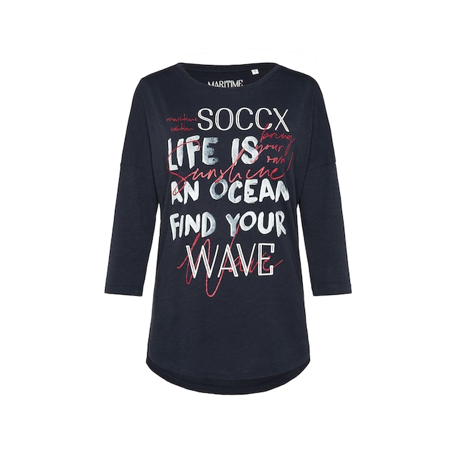 SOCCX 3/4-Arm-Shirt, aus Baumwolle online bei