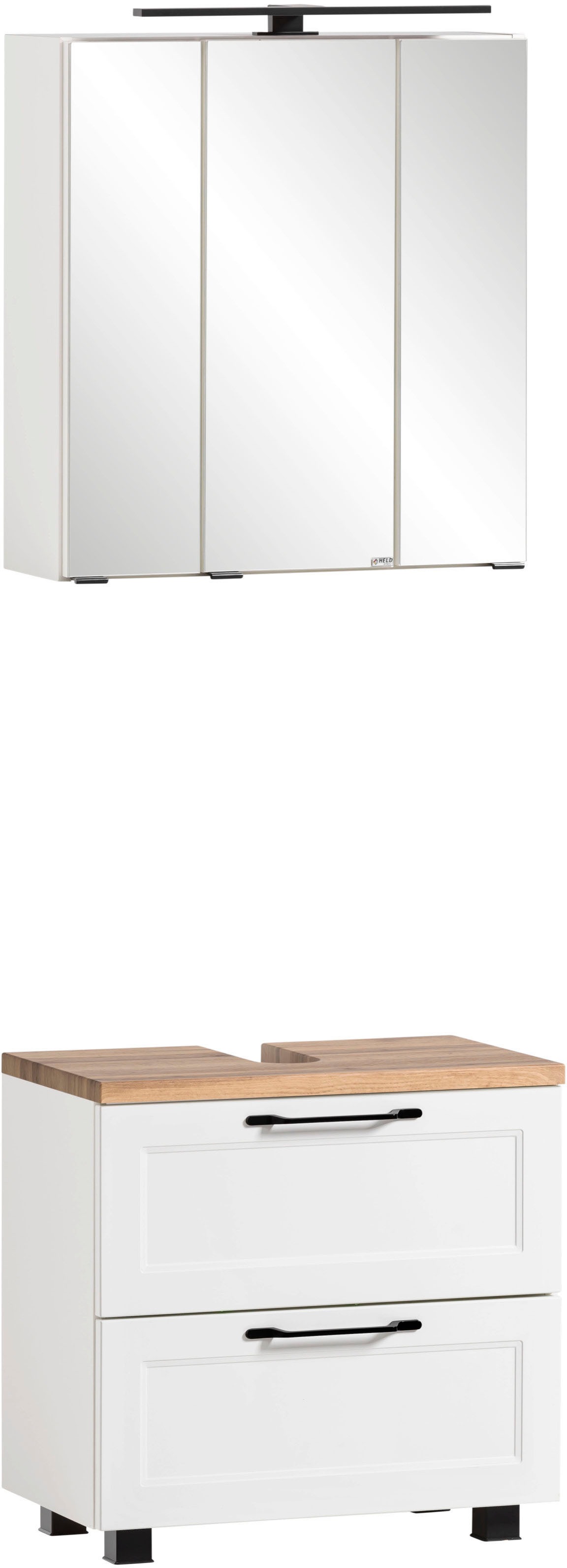 welltime Badmöbel-Set »Lana«, (Komplett-Set, 2 St.), Badezimmer-Set, 2-teilig, 60 cm breit