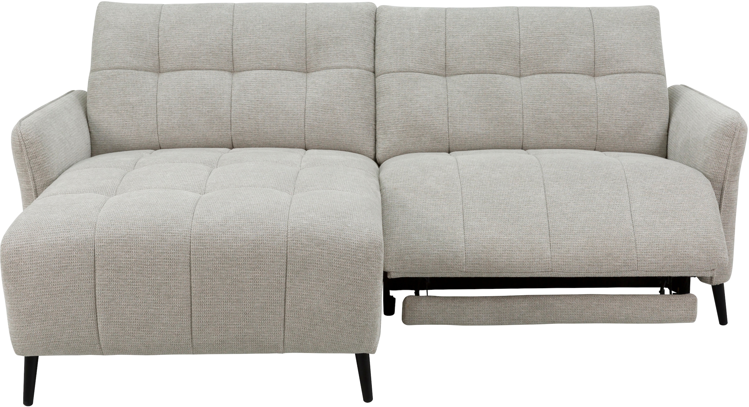 INOSIGN Ecksofa »DENIO 3-Sitzer, L-Form (Breite 209cm), elektr. Relaxfunktion, USB-A/C«, Liegefunktion durch Recliner, Federkernpolsterung