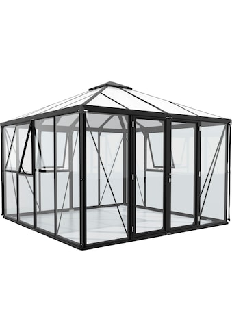 Vitavia Gewächshaus »Minos ESG/HKP, schwarz«, mit Pavillondach, Wandverglasung 3 mm... kaufen