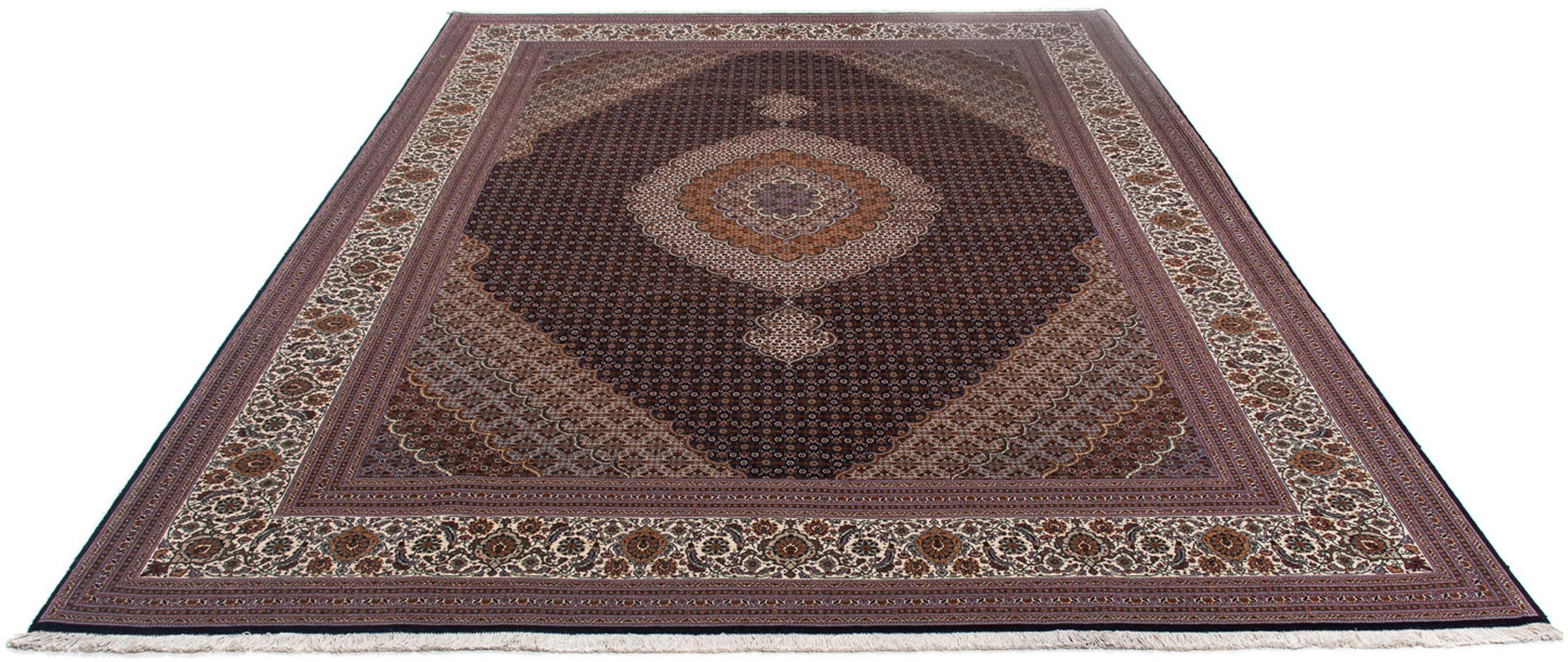 morgenland Orientteppich »Perser - Täbriz - 340 x 255 cm - dunkelbraun«, re günstig online kaufen