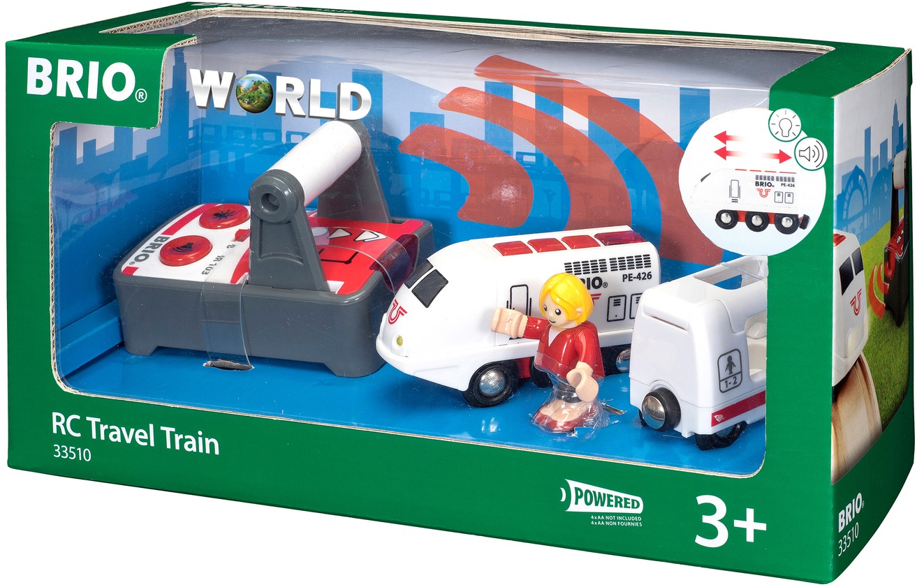 BRIO® Spielzeug-Eisenbahn »BRIO® WORLD, IR Express Reisezug«, mit Licht und Soundfunktion