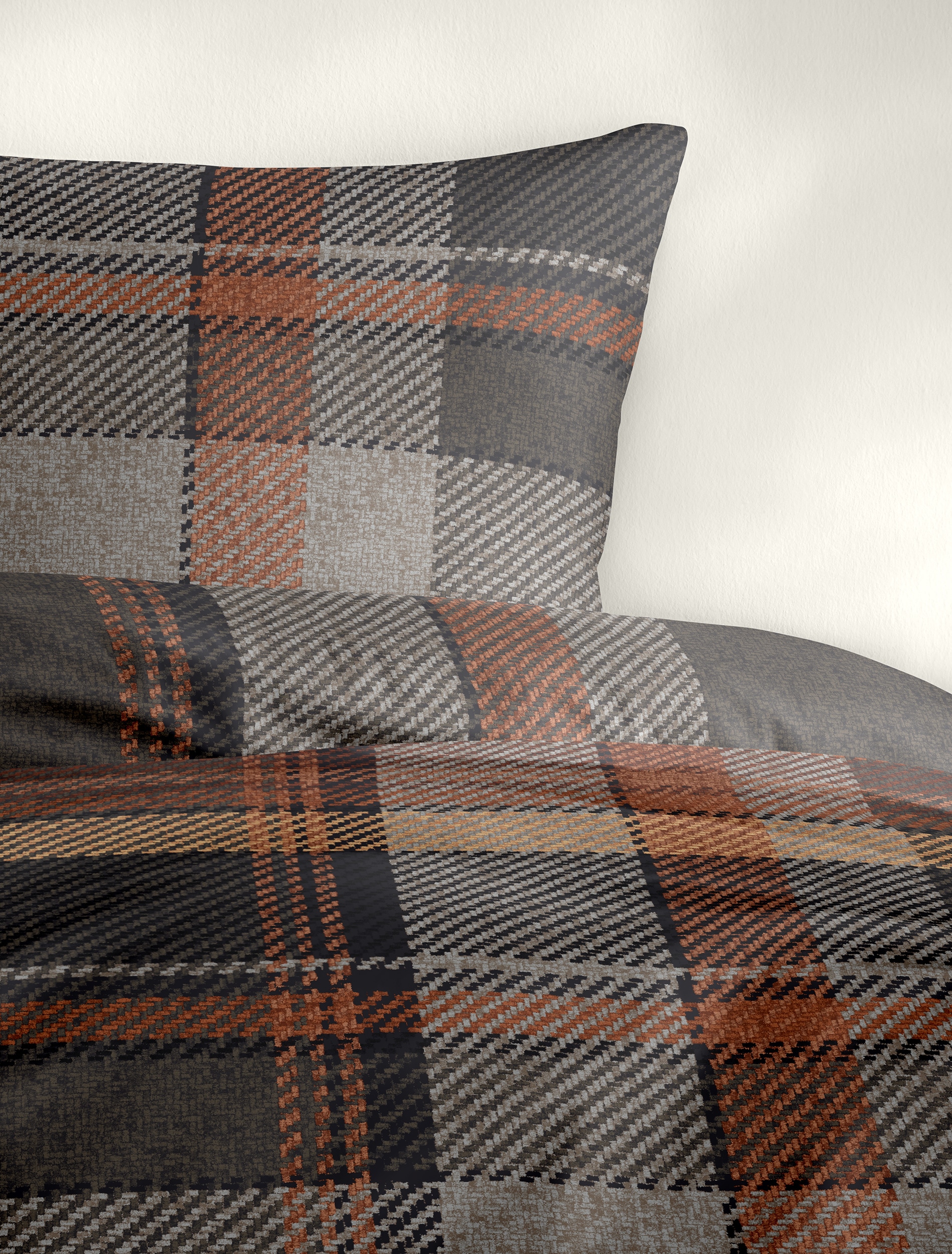 BIERBAUM Bettwäsche »4046« 2 Stk. tlg. in Renforcé und Biber aus 100% Baumwolle, kuschelig weich