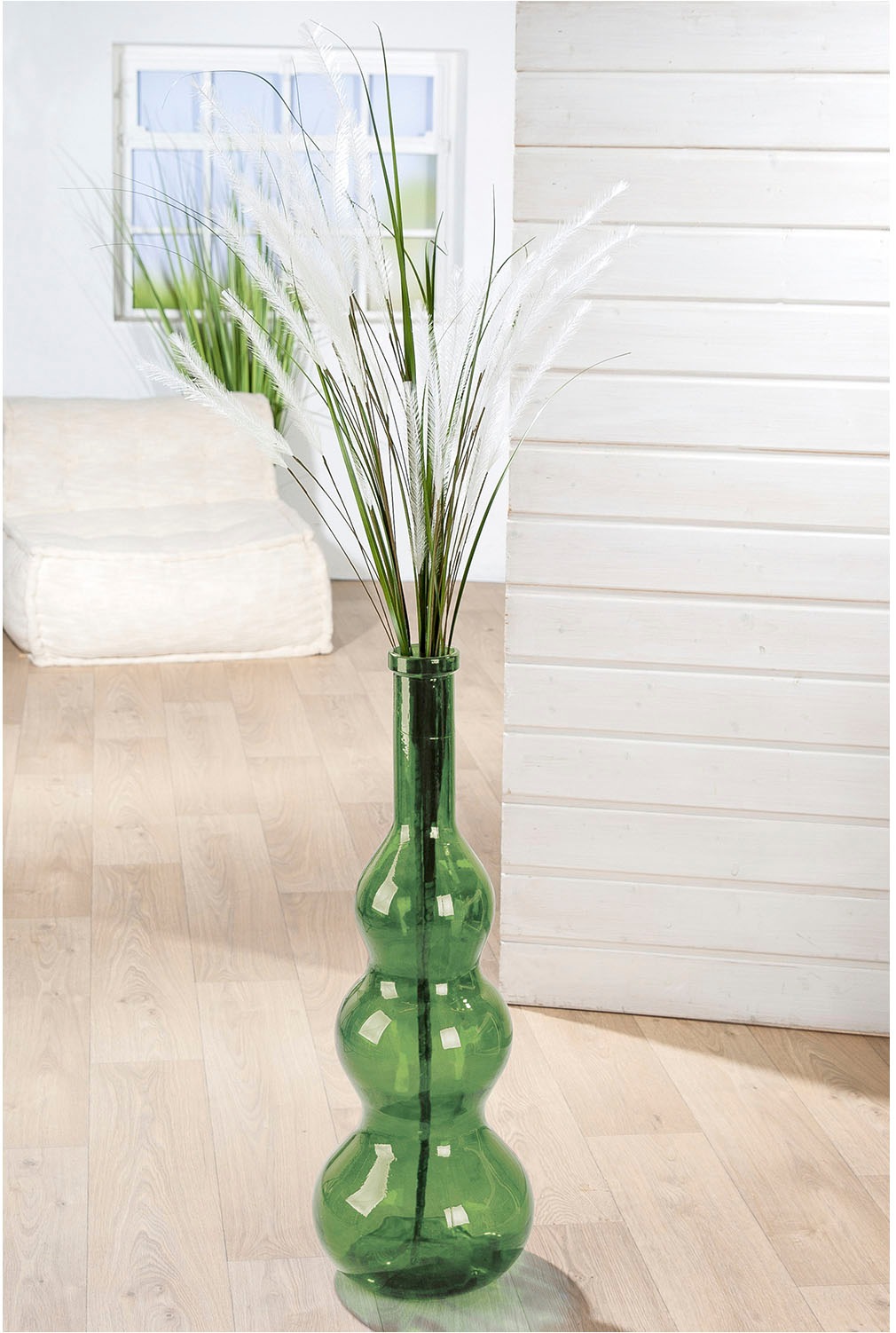 GILDE Bodenvase »Bodenvase bauchig "Balleros" grün«, (1 St.) günstig online kaufen