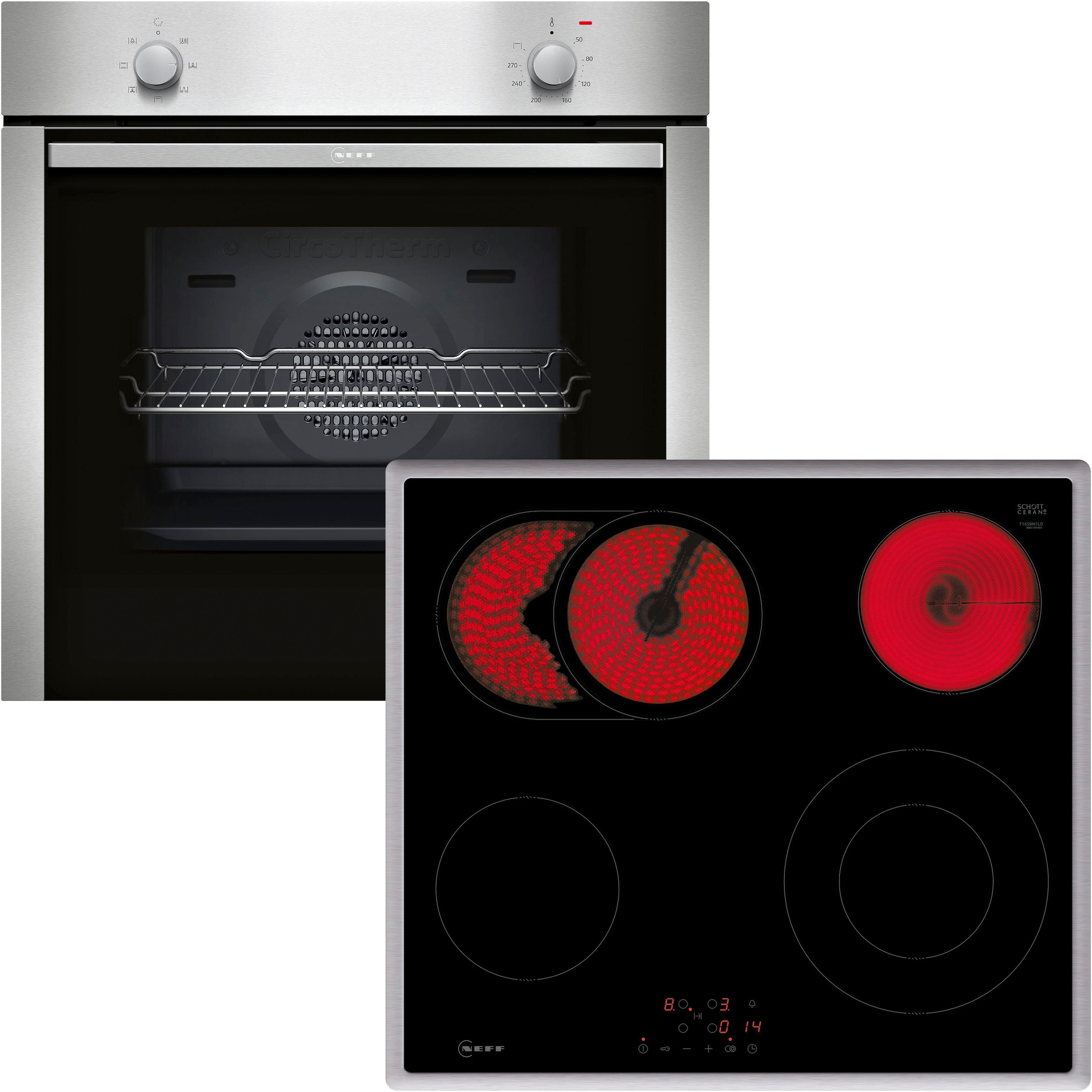 NEFF Backofen-Set N 30/N 50 »B1DCA0AN0«, mit Teleskopauszug nachrüstbar günstig online kaufen