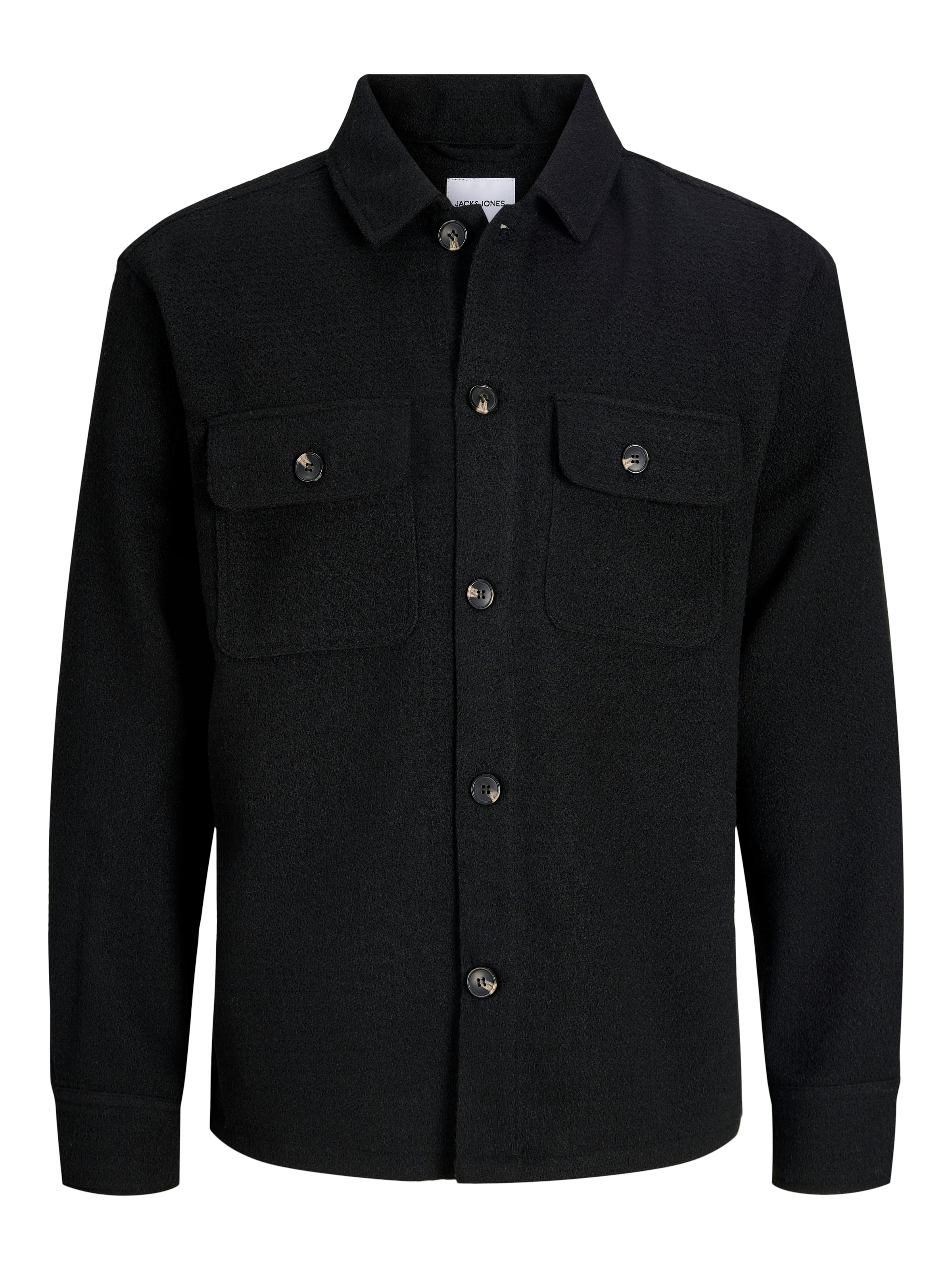 Jack & Jones Langarmhemd »JJEREGENT STRUCTURE OVERSHIRT LS SN« Polyester, locker geschnitten