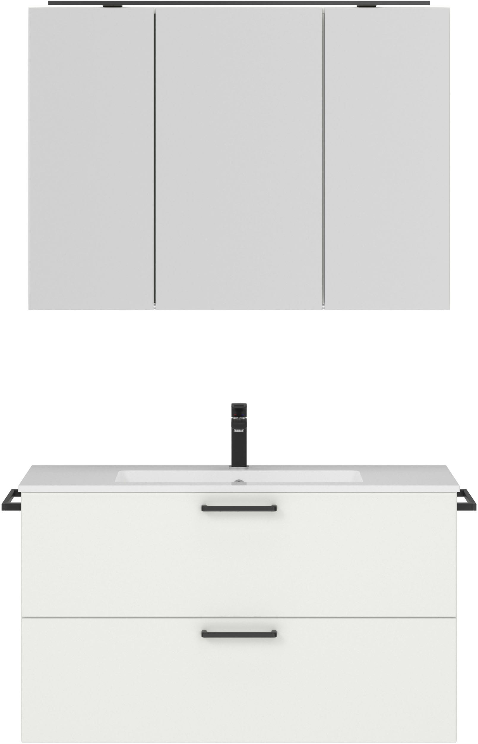 nobilia® Badmöbel-Set »Tolvina« vormontiert, mit Soft-Close, 2 Stk. tlg. in günstig online kaufen