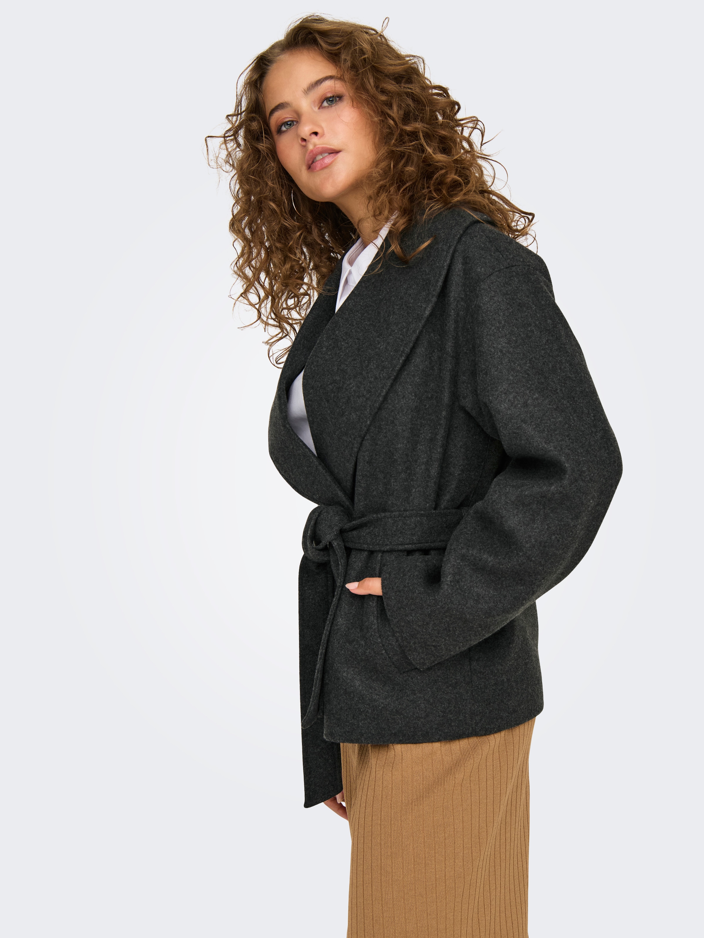ONLY Kurzmantel »ONLAUGUSTA LIFE SHORT COAT OTW« Kunstfaser