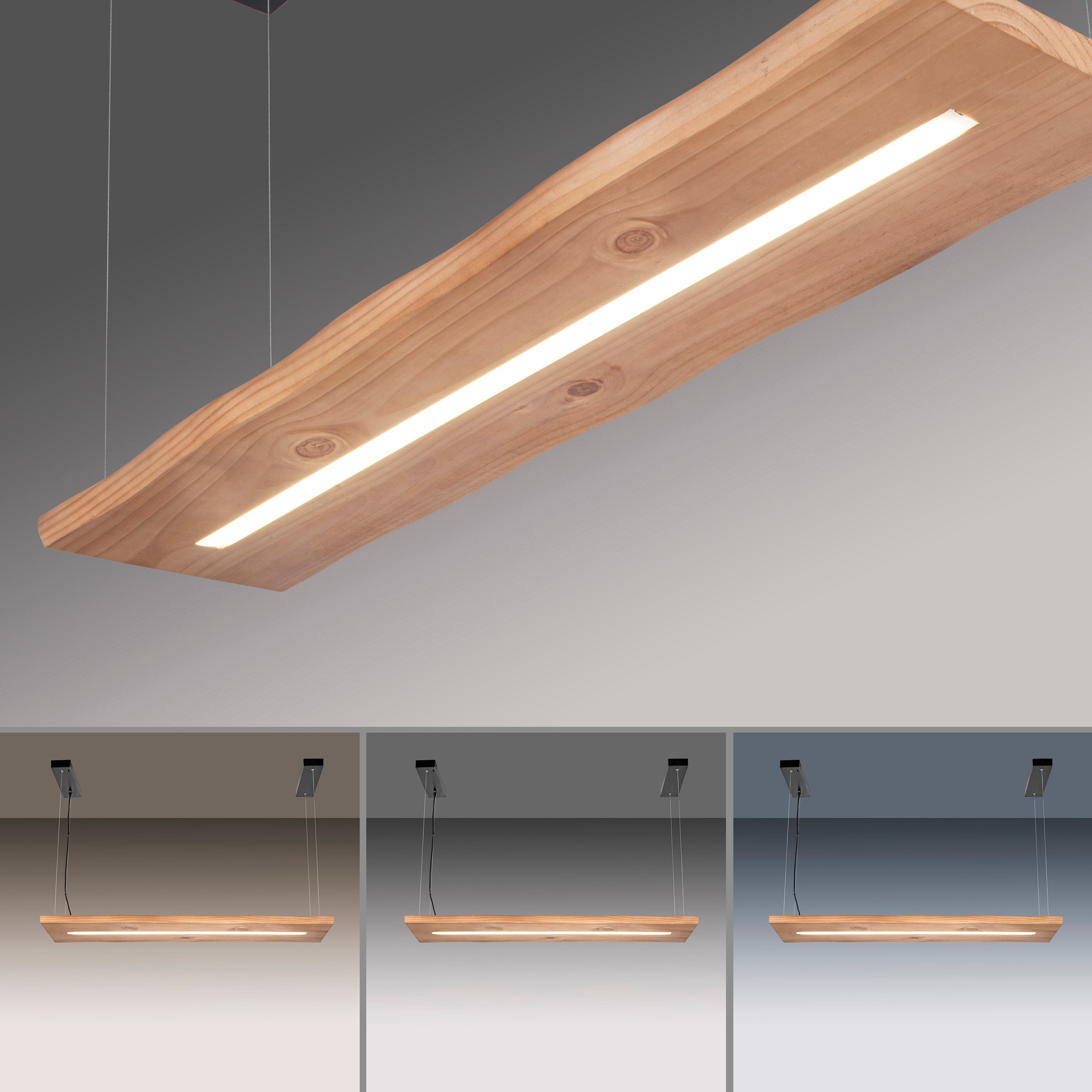 Paul Neuhaus Pendelleuchte »PALMA«, 1 flammig, Leuchtmittel LED-Board | LED fest integriert, CCT - über Fernbedienung, dimmbar über Fernbedienung, Infrarot inkl.
