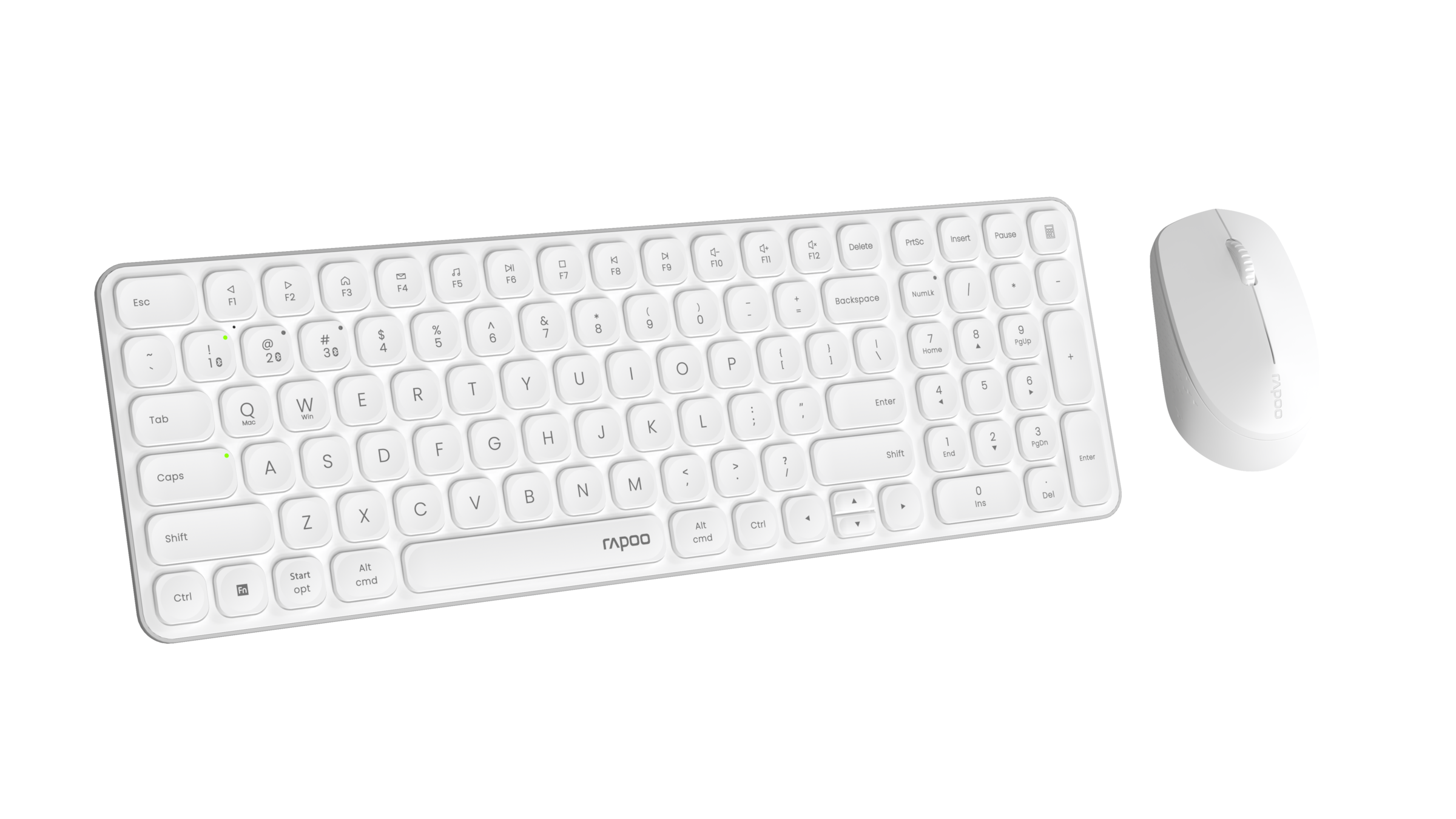 Rapoo Tastatur- und Maus-Set »9310M, Kabelloses ultraflaches Multi-Mode-Deskset«