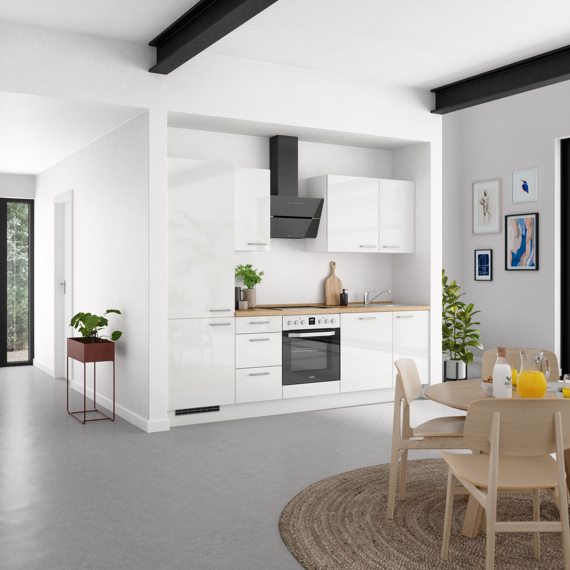 nobilia® Küchenzeile »"Flash II"«, vormontiert, Ausrichtung wählbar, Breite 270 cm, wahlw. mit E-Geräten