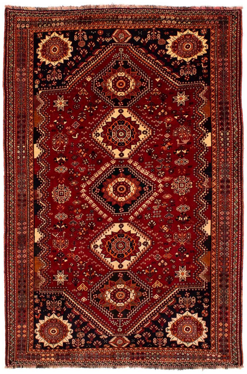 morgenland Orientteppich »Perser - Nomadic - 272 x 185 cm - dunkelrot«, rec günstig online kaufen