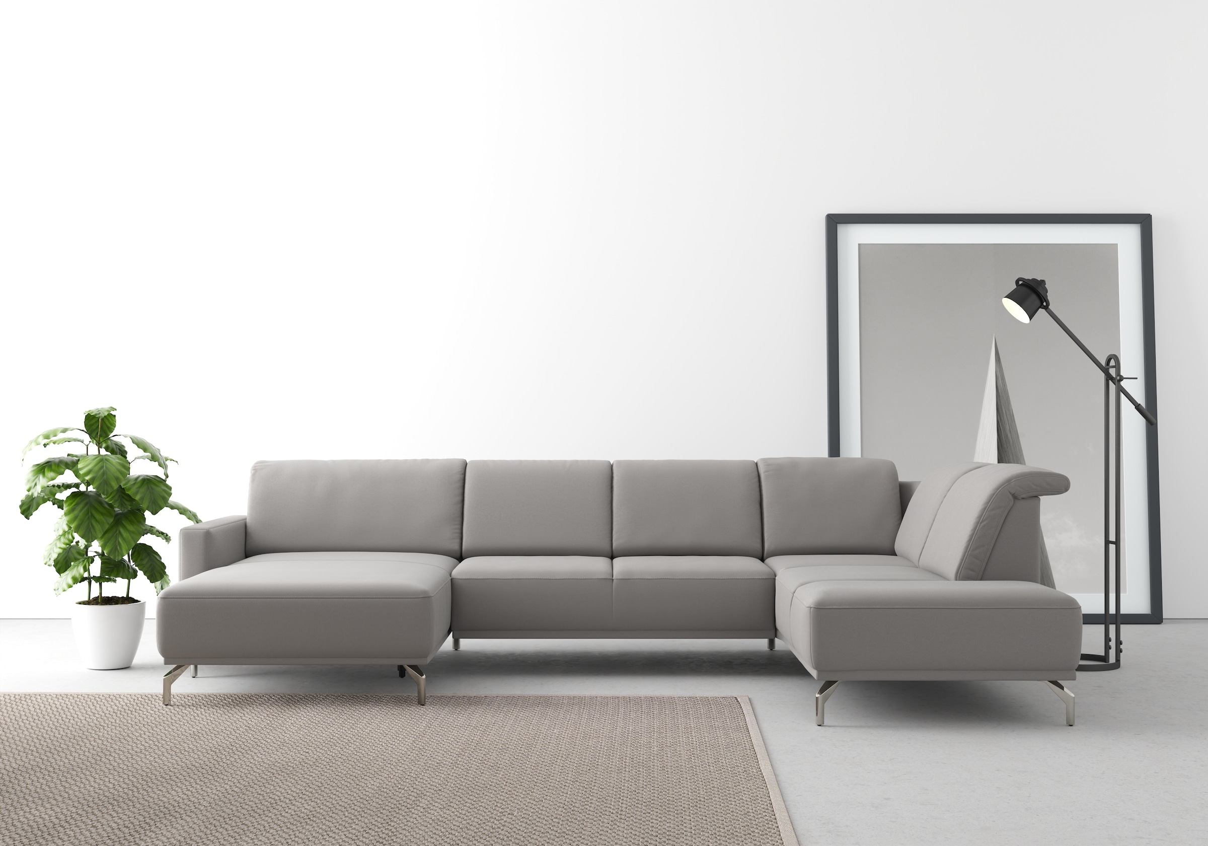 sit&more Wohnlandschaft "Bailando U-Form" wahlweise mit Kopfteilverstellung günstig online kaufen