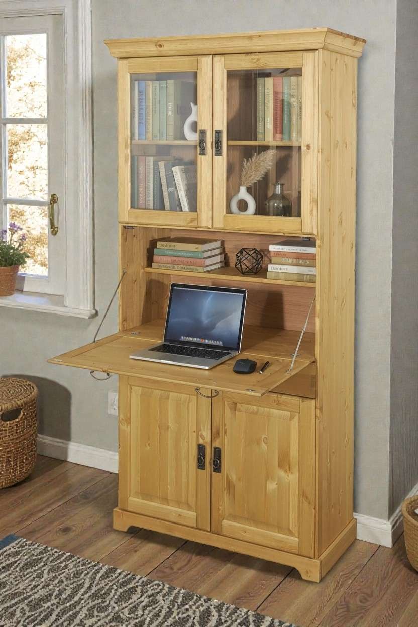 OTTO home Sekretär »Rügen« aus massiver Kiefer, Breite 94 cm, made in EU günstig online kaufen