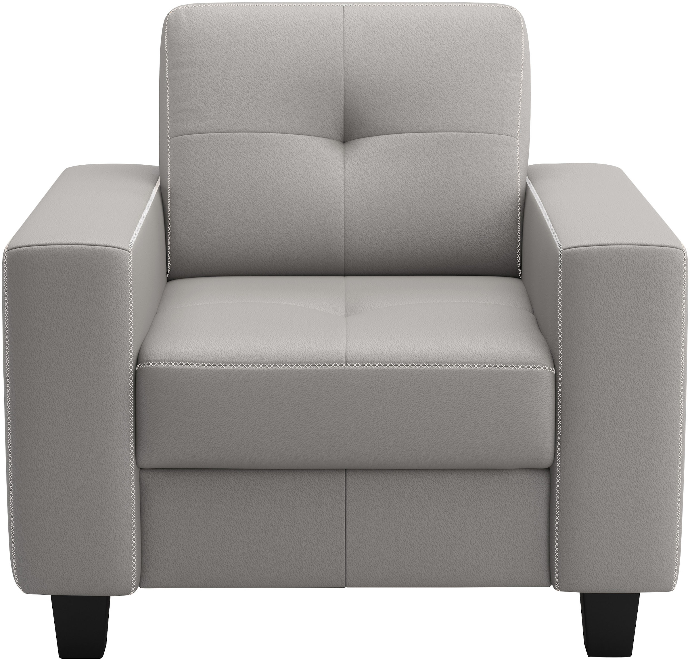 PLACES OF STYLE Sessel »Varese« Kreuznaht in beige günstig online kaufen
