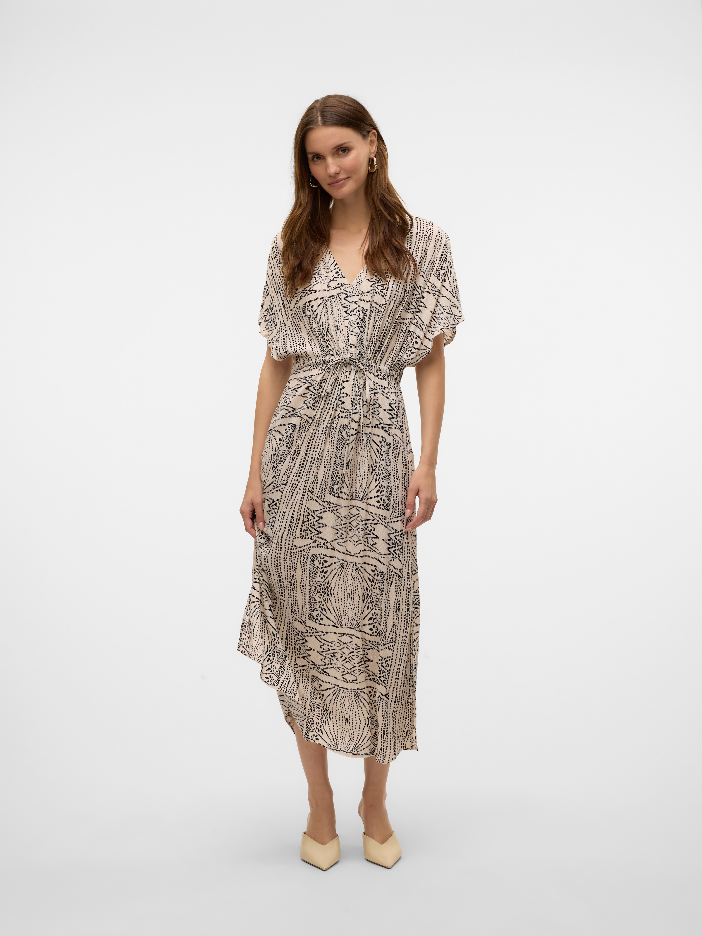 Vero Moda Maxikleid »VMMENNY SS 7/8 KAFTAN WVN GA«, Sommerkleid