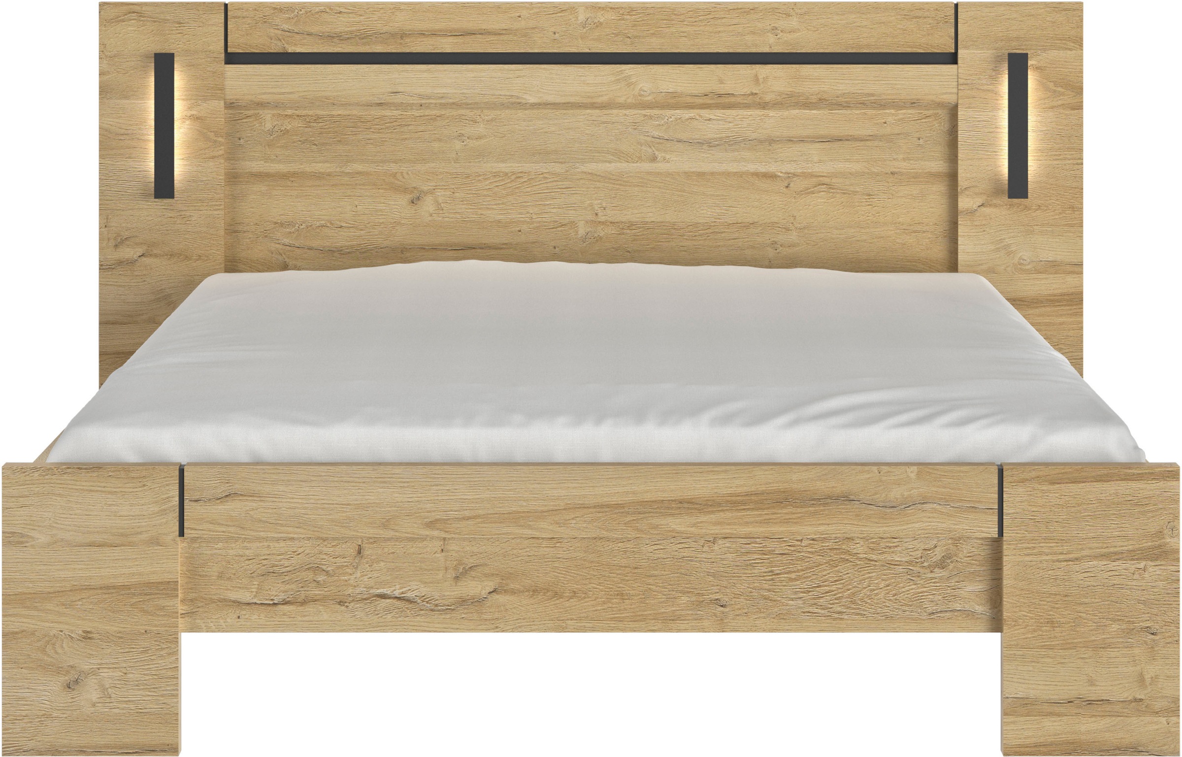 Gami Einzelbett »Sofia« 1 Stk. tlg. Bett mit integrierte Leselampe günstig online kaufen