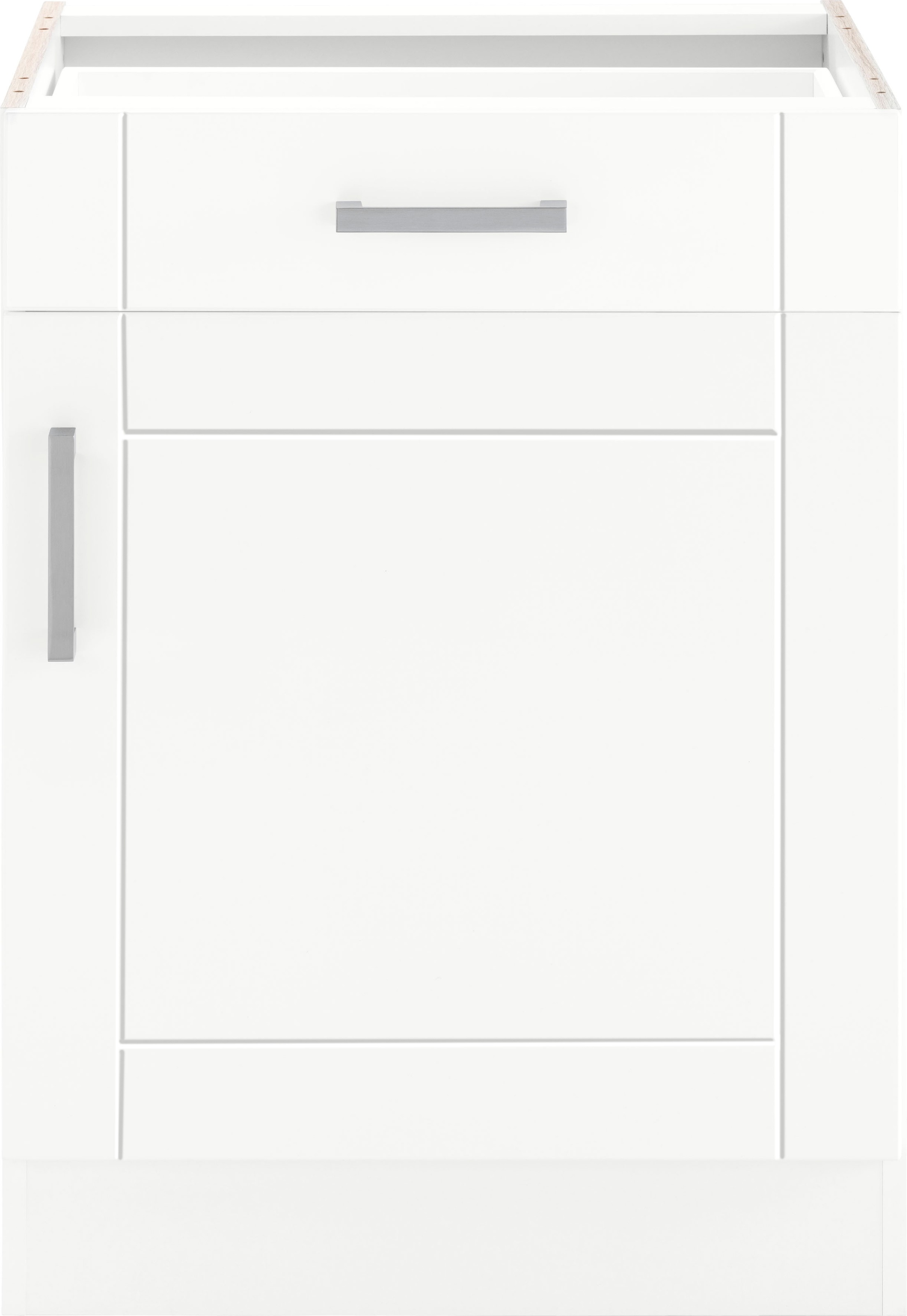 KOCHSTATION Unterschrank "KS-Tinnum" 60 cm breit, MDF-Fronten, Metallgriff, günstig online kaufen