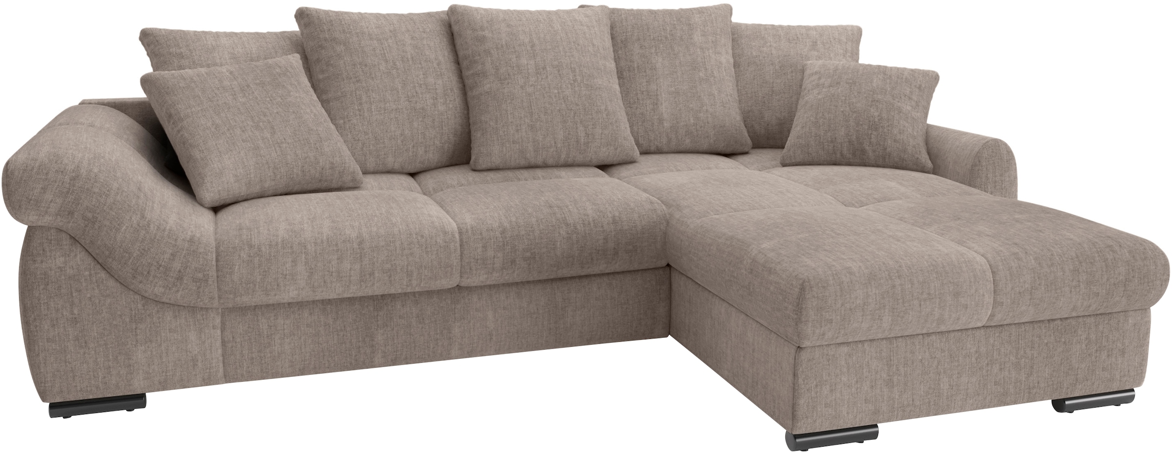Mr. Couch Ecksofa »Livorno L-Form«, inkl. Hochschläfer-Bettauszug, XL-Bettk günstig online kaufen