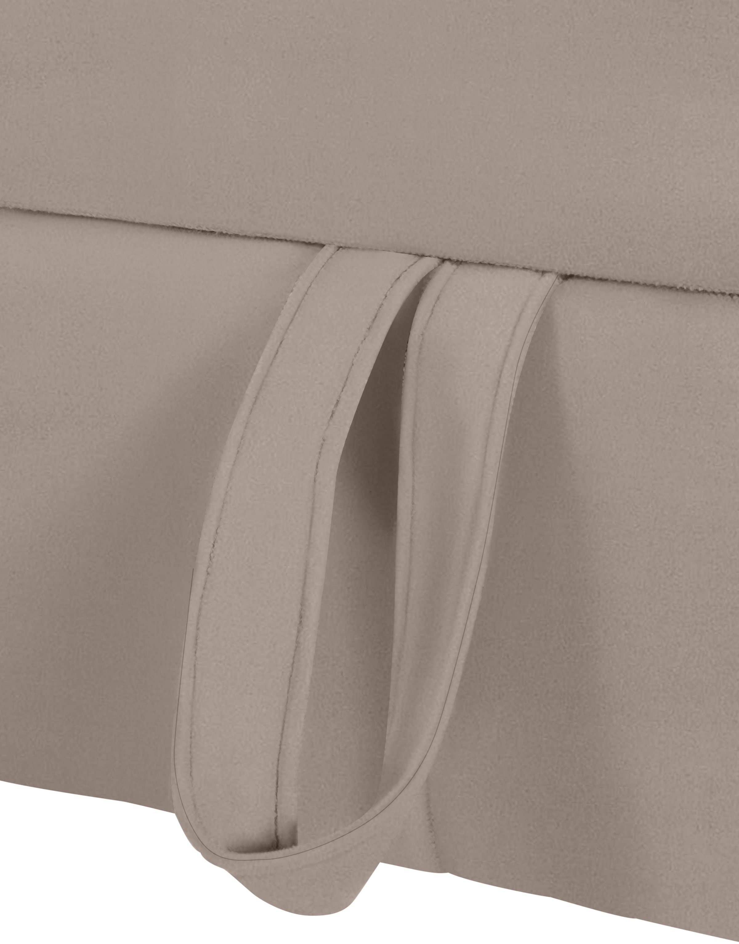 COTTA Ecksofa »Chef L-Form«, mit Kopfteilverstellung, edle Metallkufen, wahlweise mit Bettfunktion