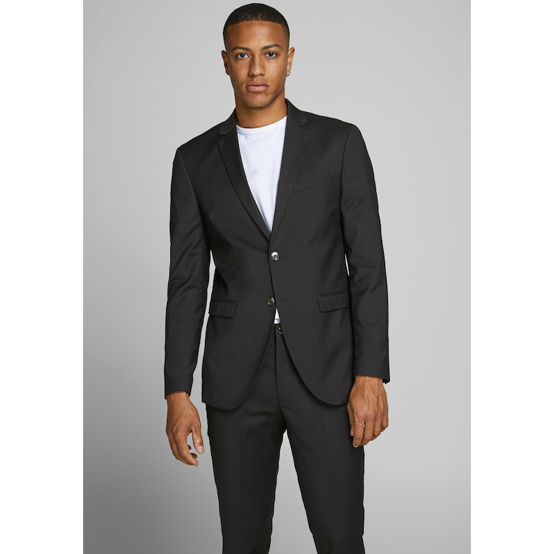 JACK & JONES Sakko »JPRFRANCO Blazer mit 2-Knopf-Form und extra schmalem Schnitt« unifarben, modisch, slim fit, Kunstfaser Black 54 54 Blazer von...