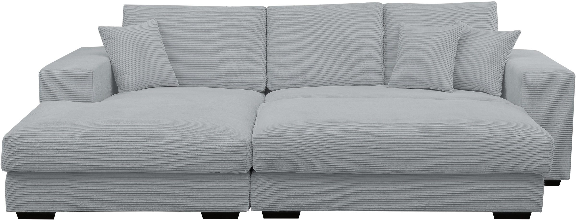WERK2 Polstergarnitur »Eden L-Form + Hocker. Mega Couch Breite 286cm, Cord« günstig online kaufen