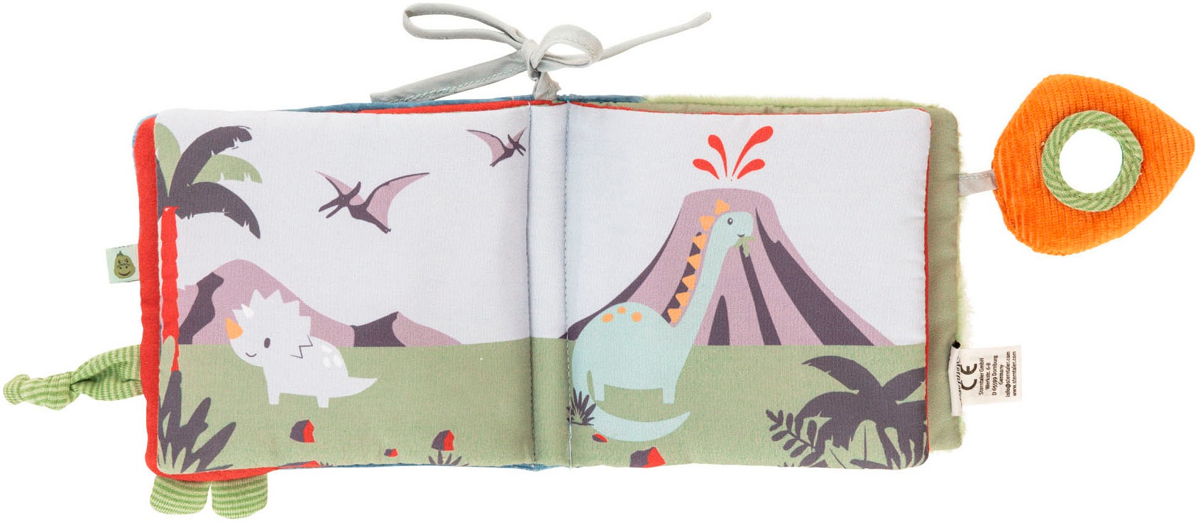 Sterntaler® Greifspielzeug »Spielbuch Dino Rexi«