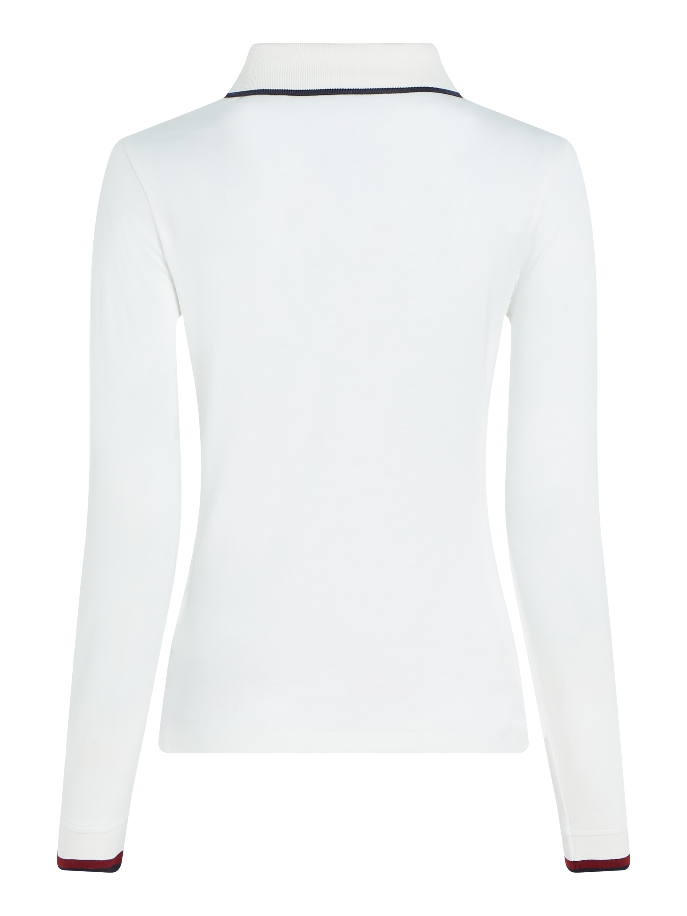 Tommy Hilfiger Poloshirt »SLIM SPLIT Kragen POLO LS«, mit GLOBAL Einfassung Ärmel an & STR farblicher kaufen moderner