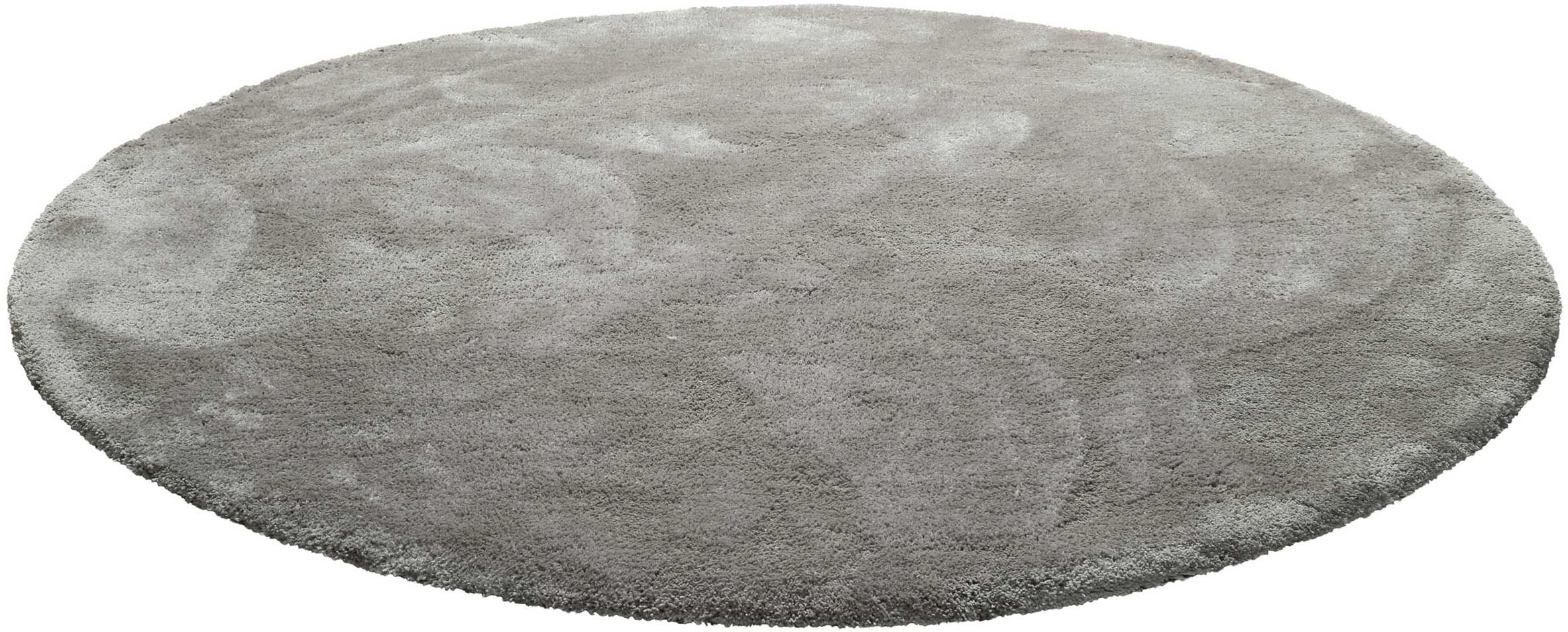 Homie Living Teppich "Pisa" rund 25 mm Höhe Hochflor, Microfaser, uni, weic günstig online kaufen