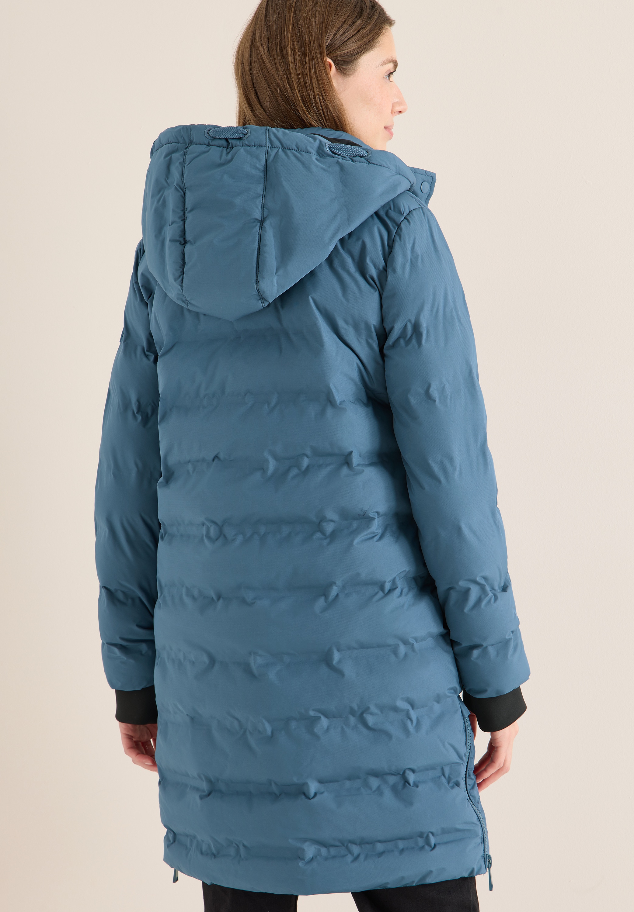 Cecil Steppmantel mit Kapuze