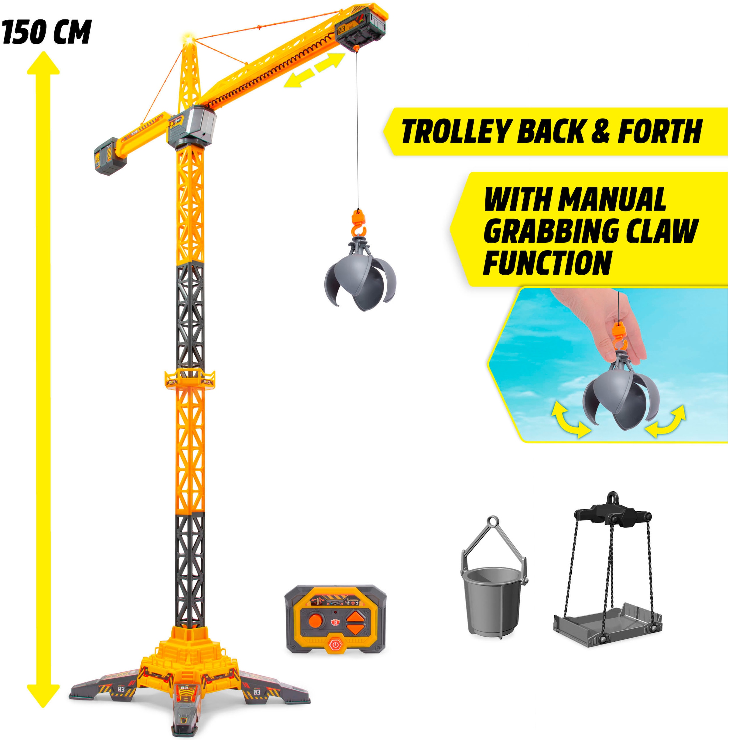 Dickie Toys RC-Auto »RC Titan Crane« mit Licht