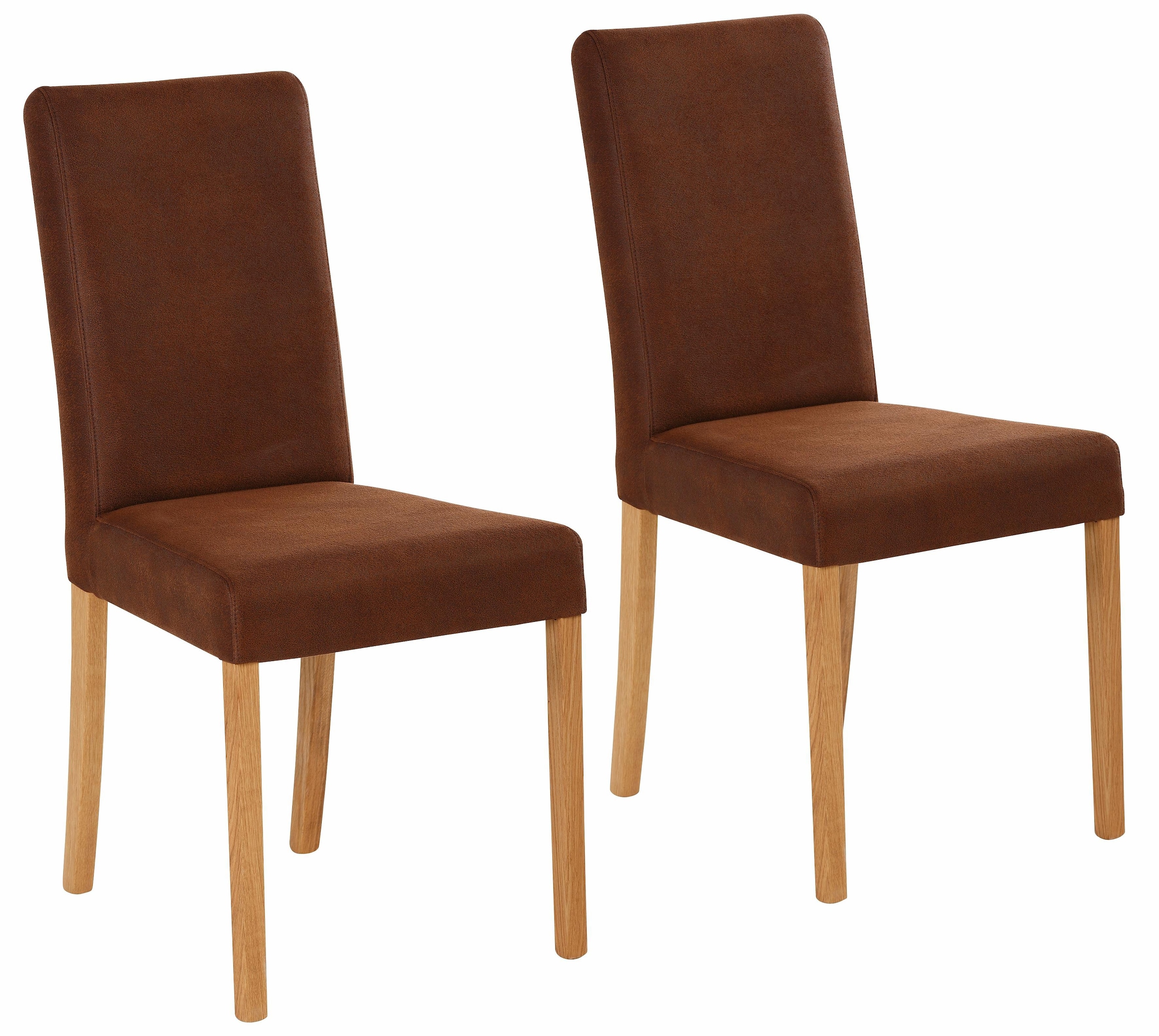 Home affaire 4-Fußstuhl »Bologna«, (Set), 2 St., Luxus-Microfaser, Gestell günstig online kaufen