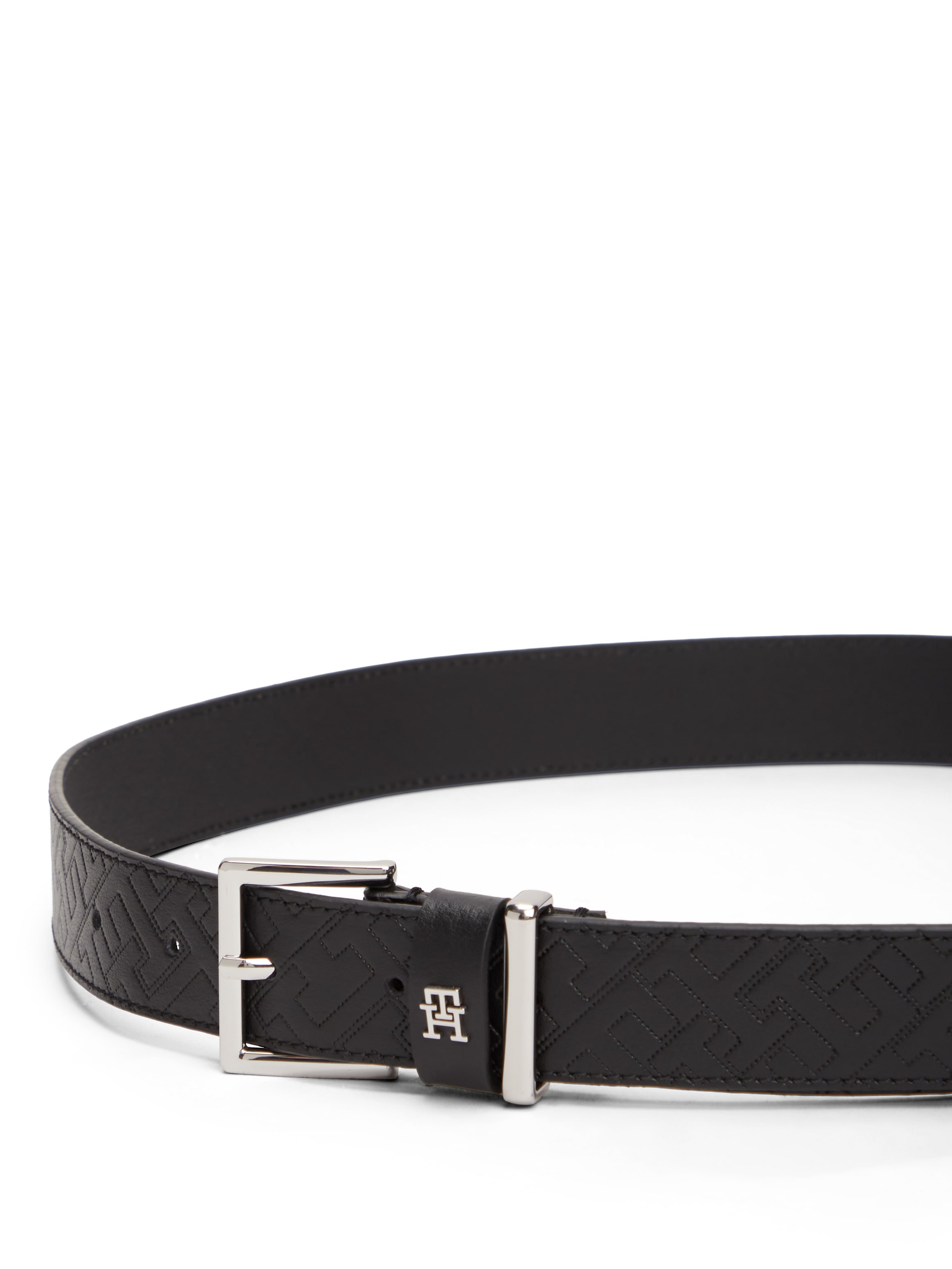 Tommy Hilfiger Ledergürtel »TH SQUARE MONO« mit TH-Monogramm, Breite: 3 cm
