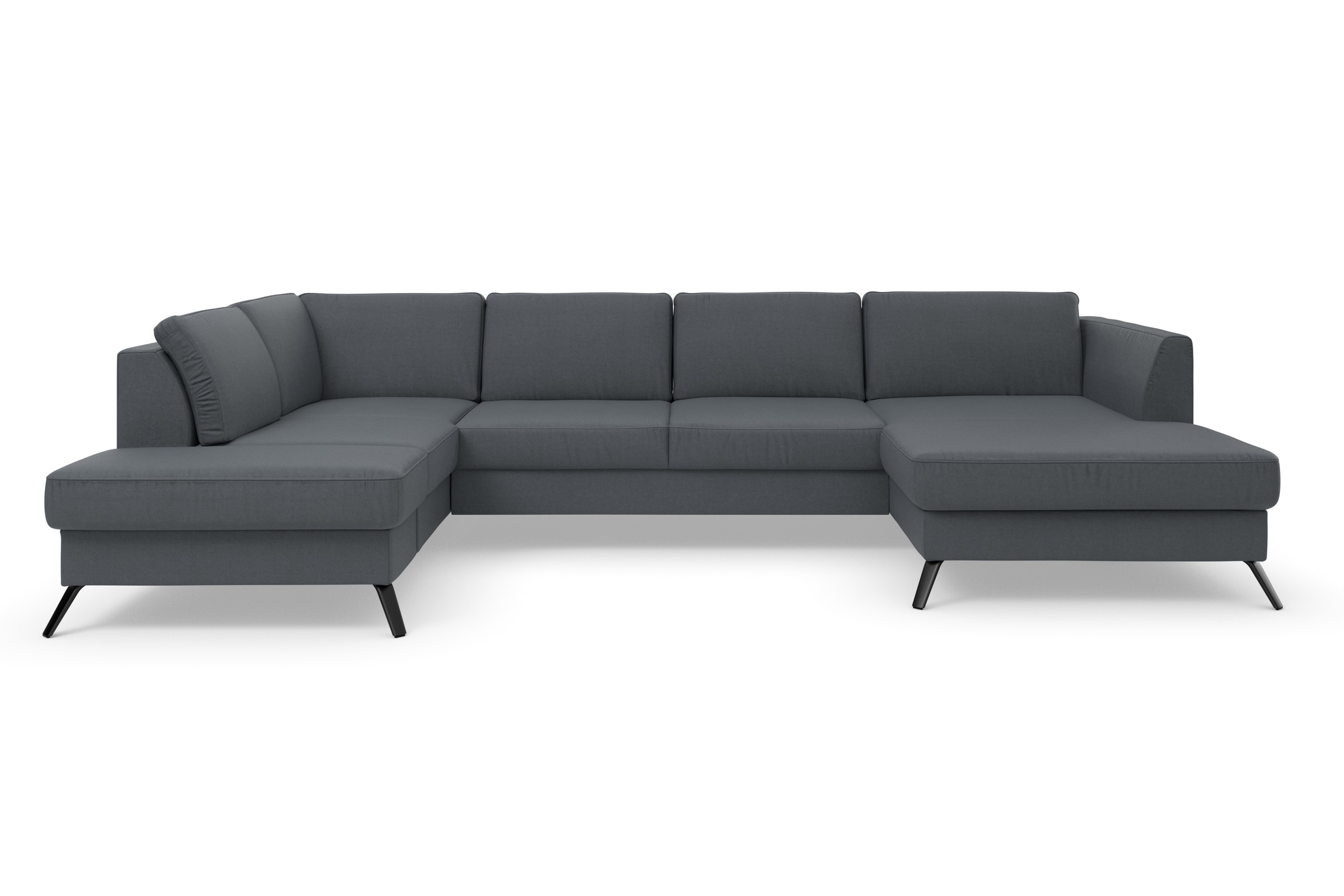 sit&more Wohnlandschaft »Olsen U-Form«, inklusive Sitztiefenverstellung, wahlweise mit Bettfunktion, 15cm hoch