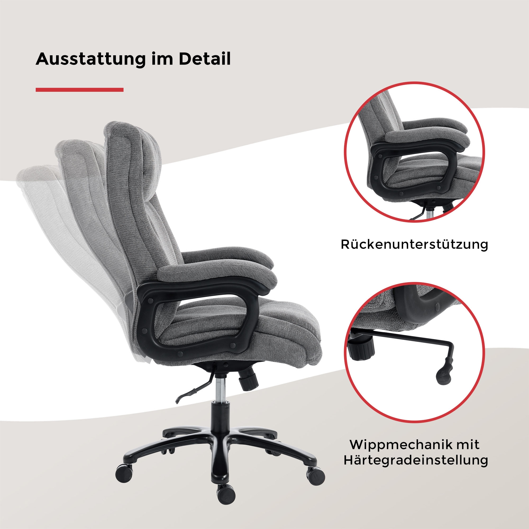 Duo Collection Chefsessel »Ivo 200 kg« () 1 Stk.bis zu 200 kg belastbar, besonders robust