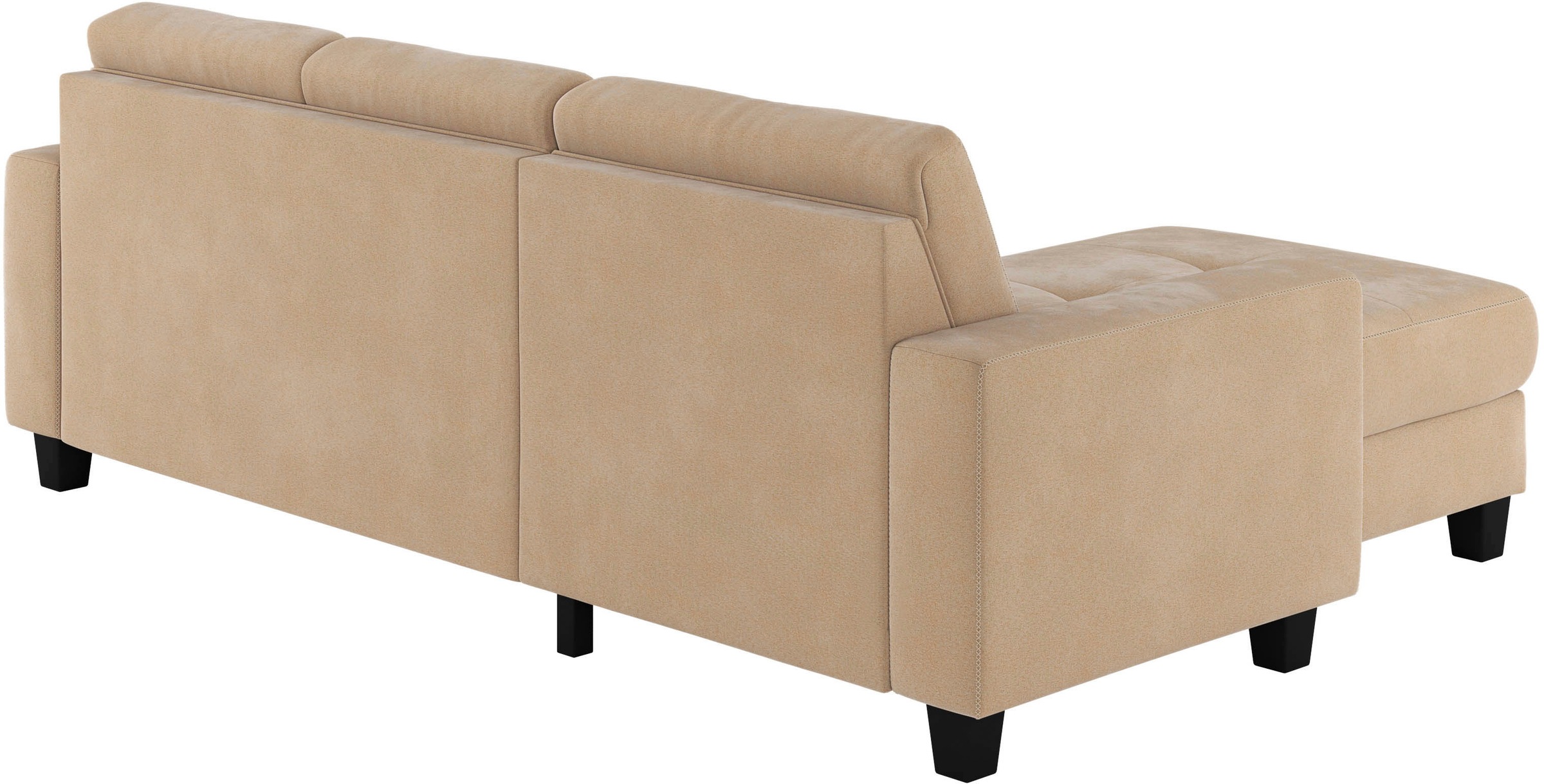 Places of Style Ecksofa »Varese L-Form«, wahlweise mit Bettfunktion und Bettkasten