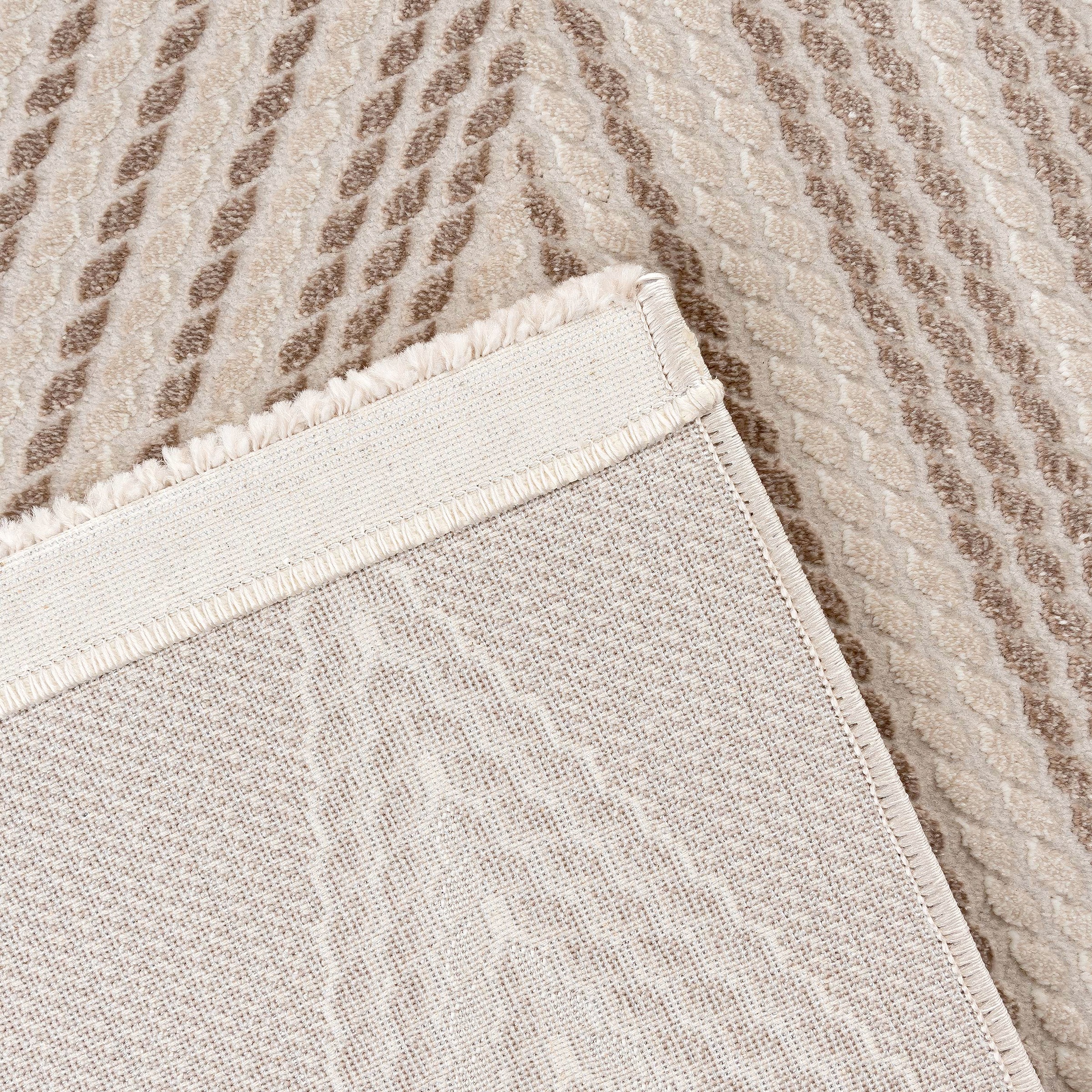 Sehrazat Teppich »Luxury 6500«, rechteckig, 13 mm Höhe, Wohnzimmer, Kurzflor, Hoch Tief Struktur